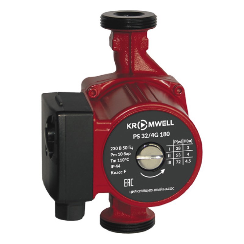 Изображение товара Циркуляционный насос Kromwell 32/4G 180 мм с мокрым ротором для систем отопления