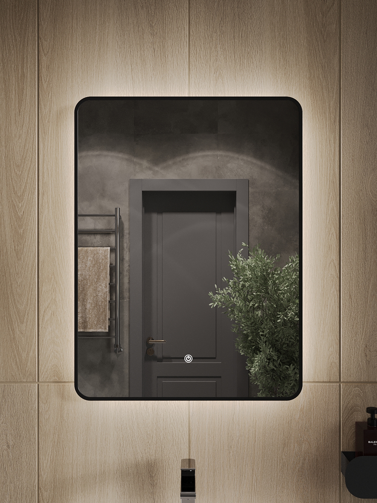 Изображение товара Зеркало для ванной Topline Bl с подсветкой 60x80 см сенсорное IP44