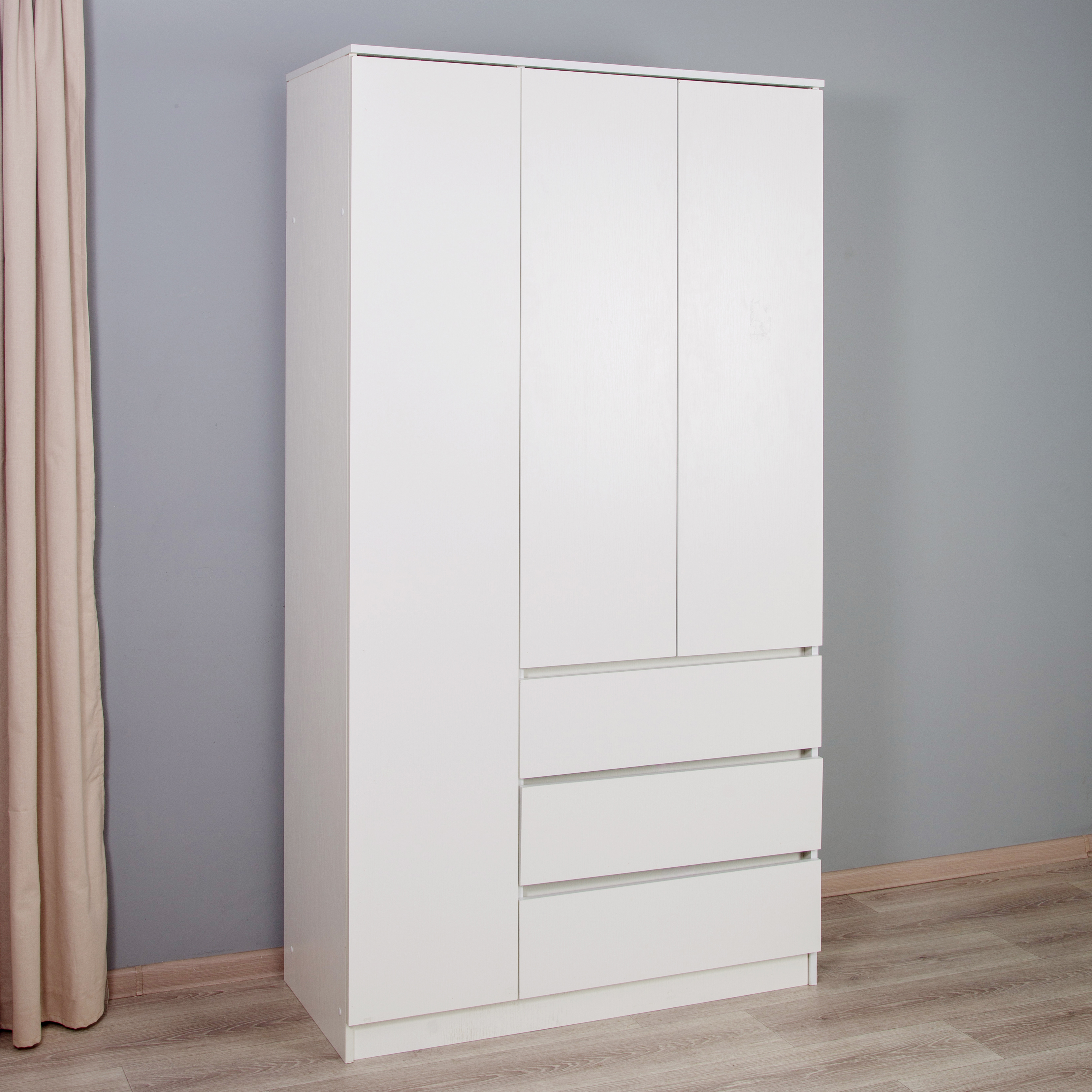 Изображение товара Шкаф распашной LETTA Пакс 3 в 1 Белый 105x180x45 см ЛДСП