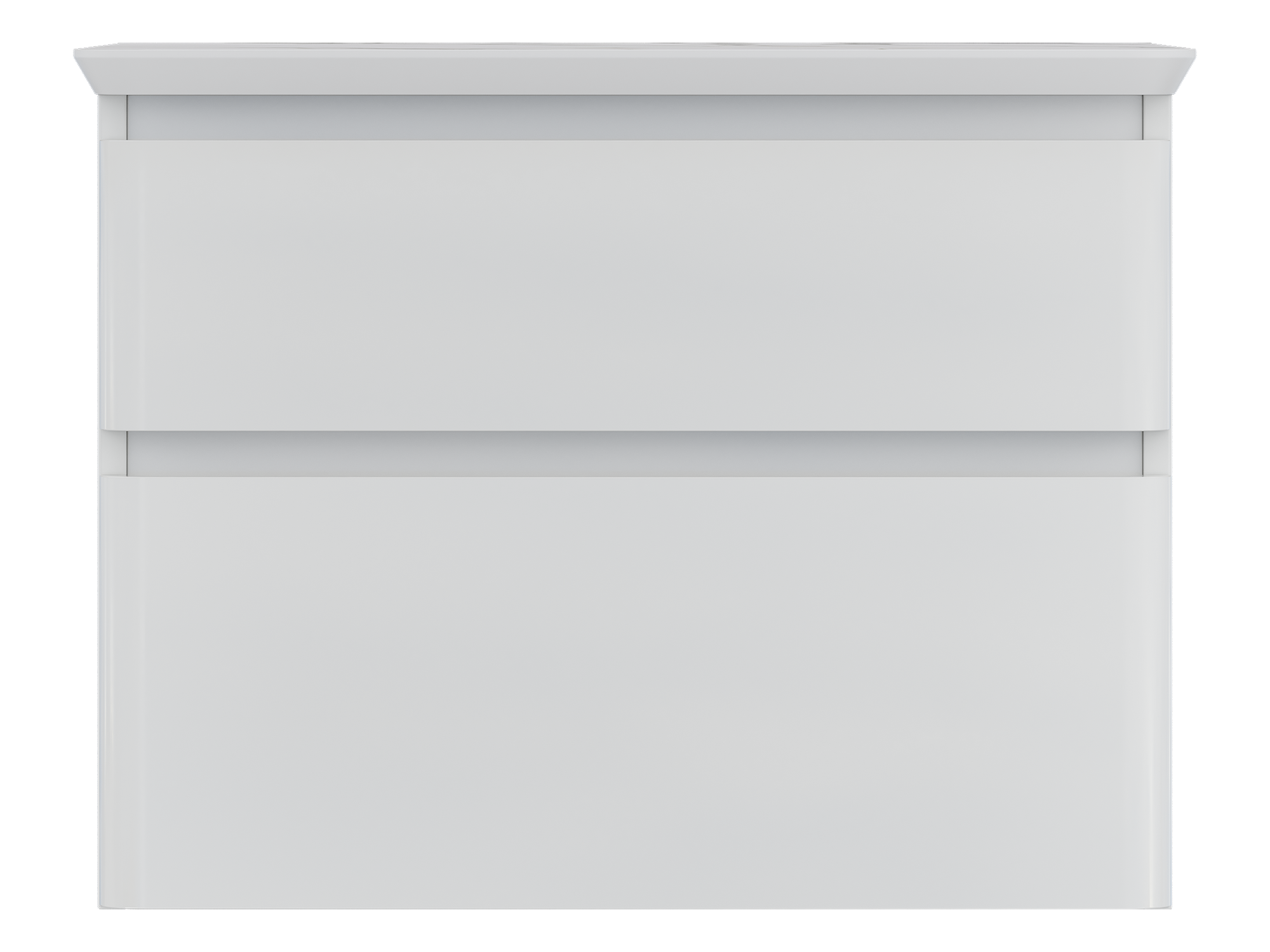 Изображение товара Тумба под раковину Неро подвесная 59.4 см со столешницей и сифоном цвет белый