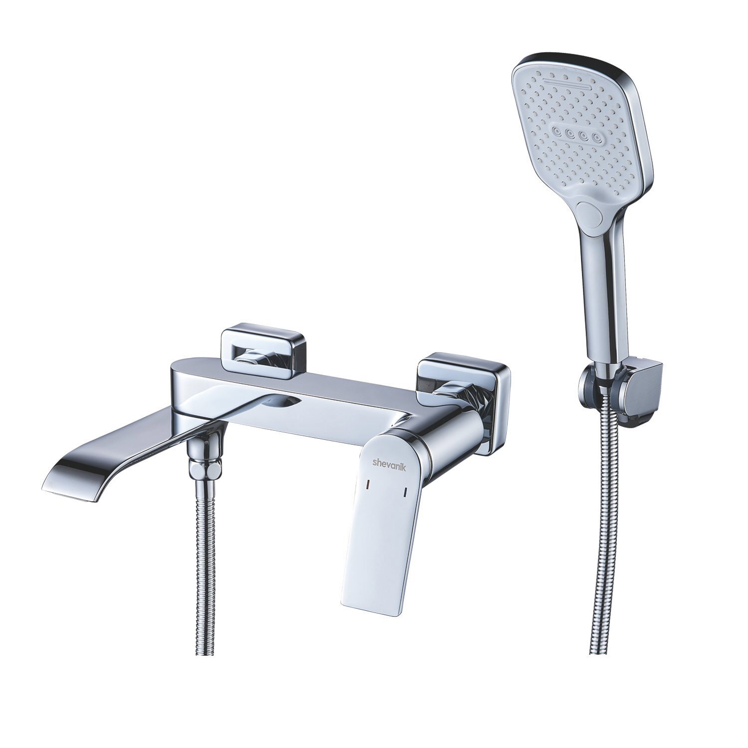 Изображение товара Смеситель для ванны Shevanik S41 однорычажный с душевой лейкой хром