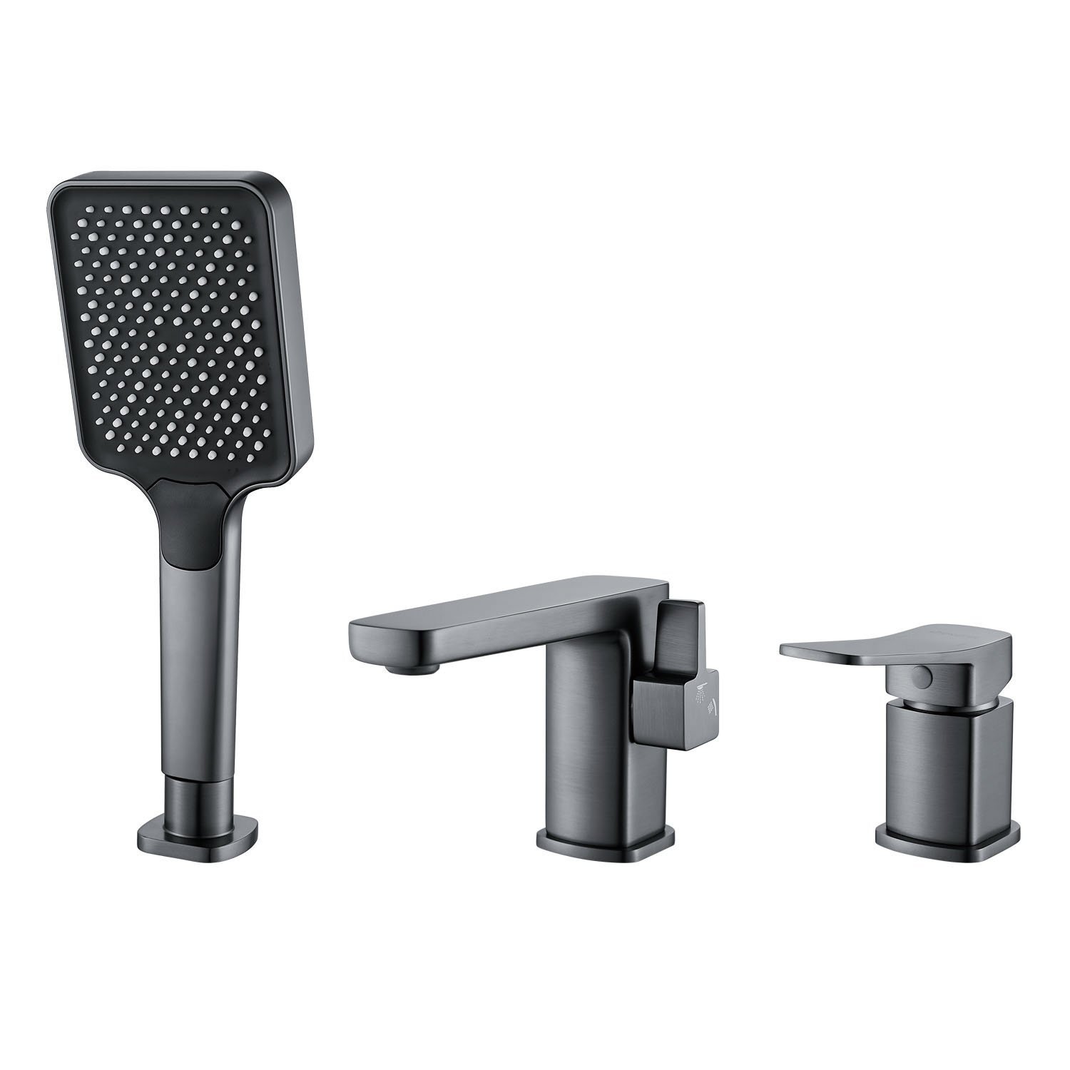 Изображение товара Смеситель для ванны Shevanik S99T с душевой лейкой матированная сталь