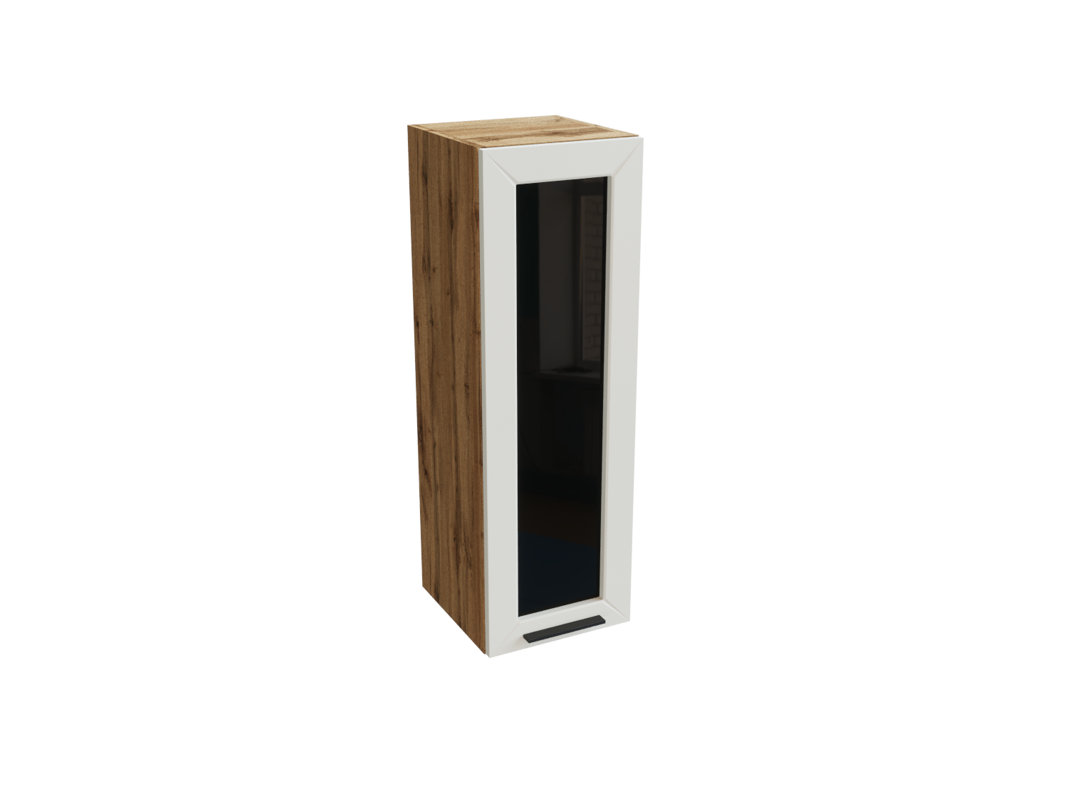 Изображение товара Навесной шкаф Глетчер верхний со стеклом 30x92x31.80 см фасад белый ЛДСП каркас дуб вотан ЛДСП Сурская Мебель Изображение товара Навесной шкаф Глетчер верхний со стеклом 30x92x31.80 см фасад белый ЛДСП каркас дуб вотан ЛДСП Сурская Мебель