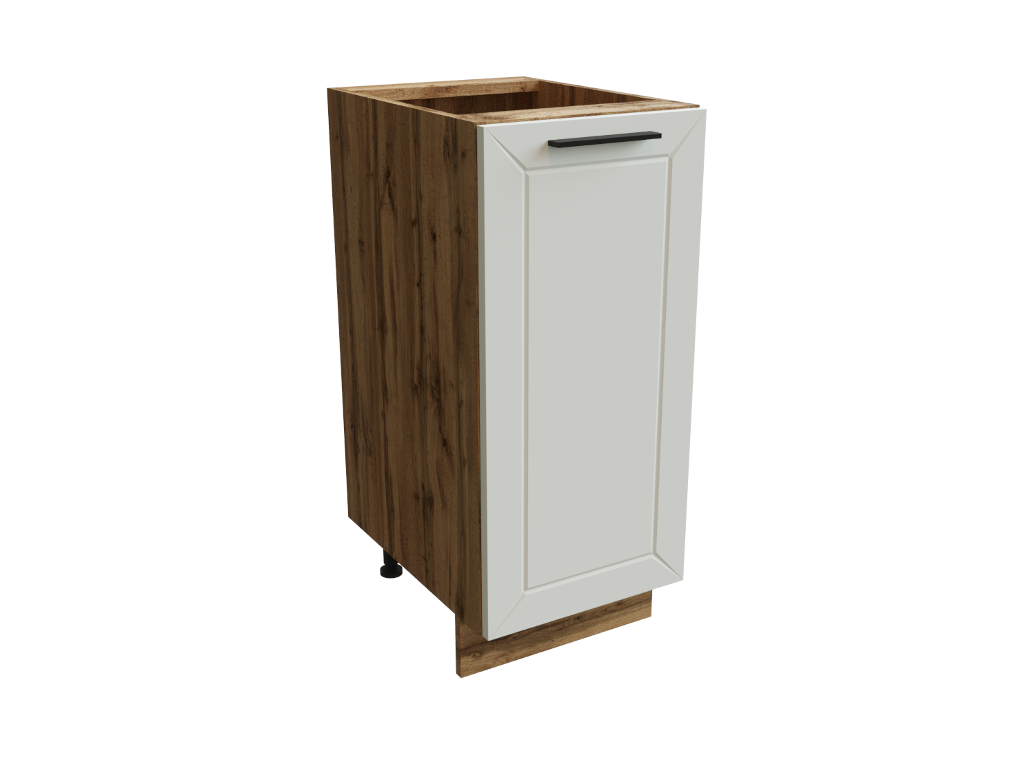 Изображение товара Напольный шкаф Глетчер 35x81.60x47.80 см фасад белый ЛДСП каркас дуб вотан ЛДСП Сурская Мебель Изображение товара Напольный шкаф Глетчер 35x81.60x47.80 см фасад белый ЛДСП каркас дуб вотан ЛДСП Сурская Мебель