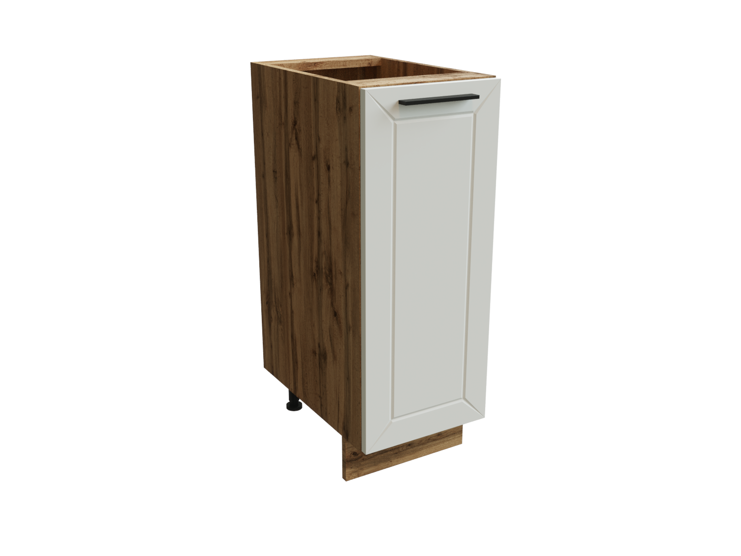 Изображение товара Напольный шкаф Глетчер нижний 30x81.60x47.80 см фасад белый ЛДСП каркас дуб вотан ЛДСП Сурская Мебель Изображение товара Напольный шкаф Глетчер нижний 30x81.60x47.80 см фасад белый ЛДСП каркас дуб вотан ЛДСП Сурская Мебель