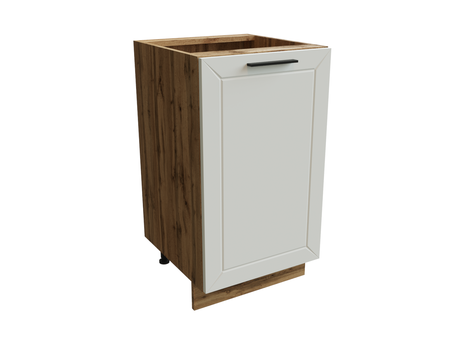 Изображение товара Напольный шкаф Глетчер 45x81.60x47.80 см белый ЛДСП с фурнитурой