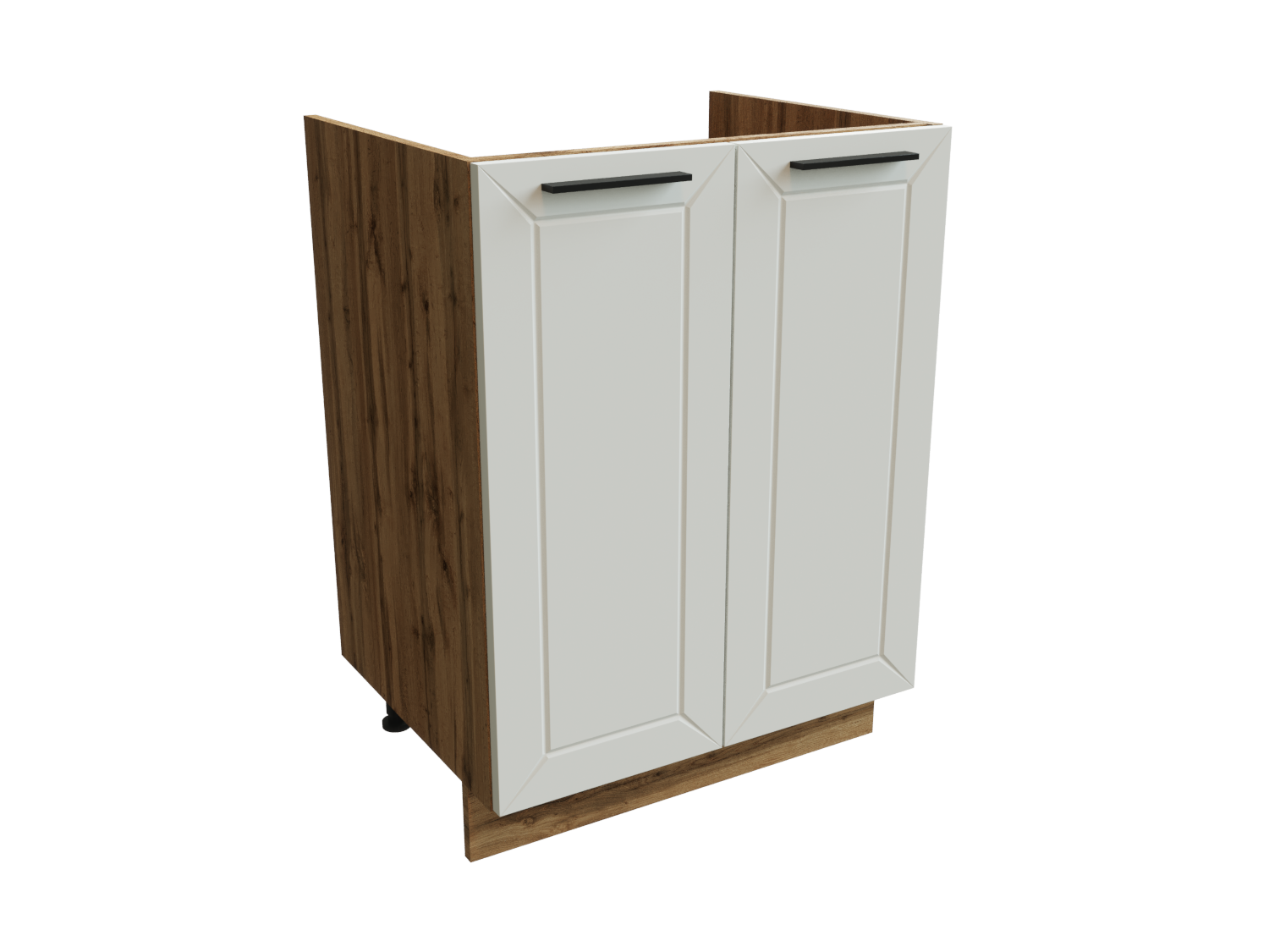 Изображение товара Напольный шкаф Глетчер 60x81.60x47.40 см фасад белый ЛДСП каркас дуб вотан ЛДСП Сурская Мебель Изображение товара Напольный шкаф Глетчер 60x81.60x47.40 см фасад белый ЛДСП каркас дуб вотан ЛДСП Сурская Мебель