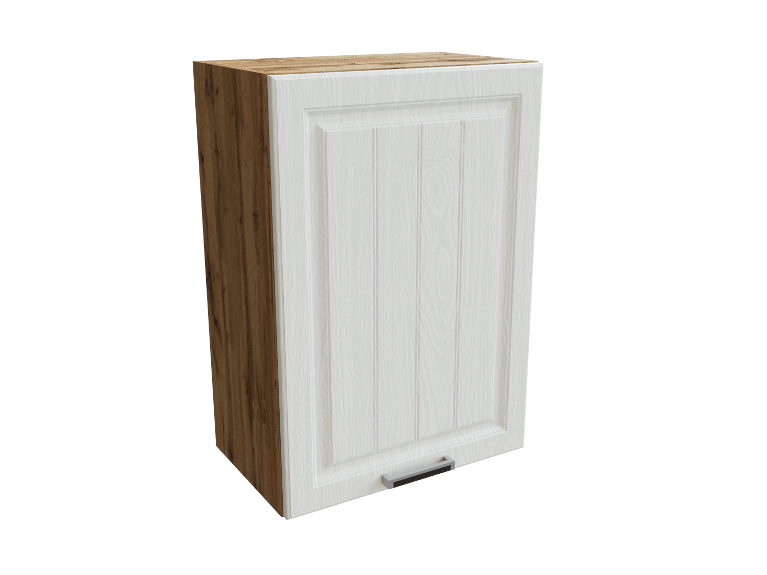 Изображение товара Навесной шкаф Прага 50x71.6x31.8 см белый Дуб вотан МДФ фасад