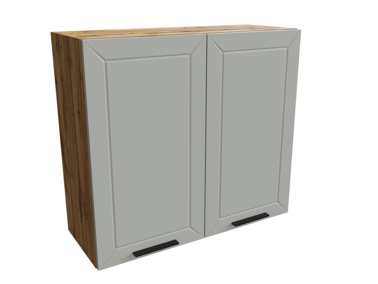 Изображение товара Навесной шкаф Глетчер белый МДФ ЛДСП 80x71.6x31.8 см с закрыванием