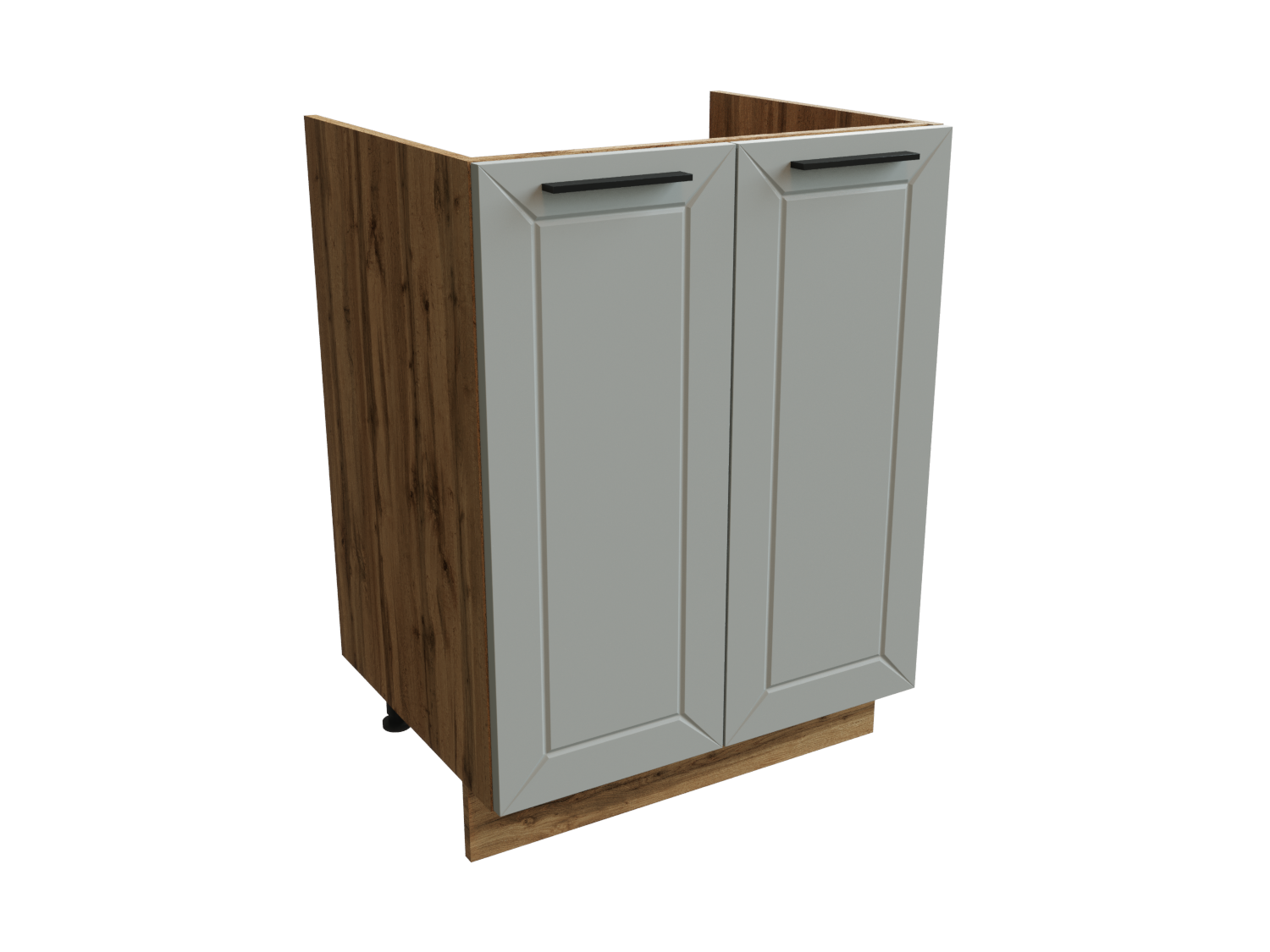 Изображение товара Напольный шкаф Глетчер 60x81.6x47.4 см белый ЛДСП МДФ фурнитура Россия