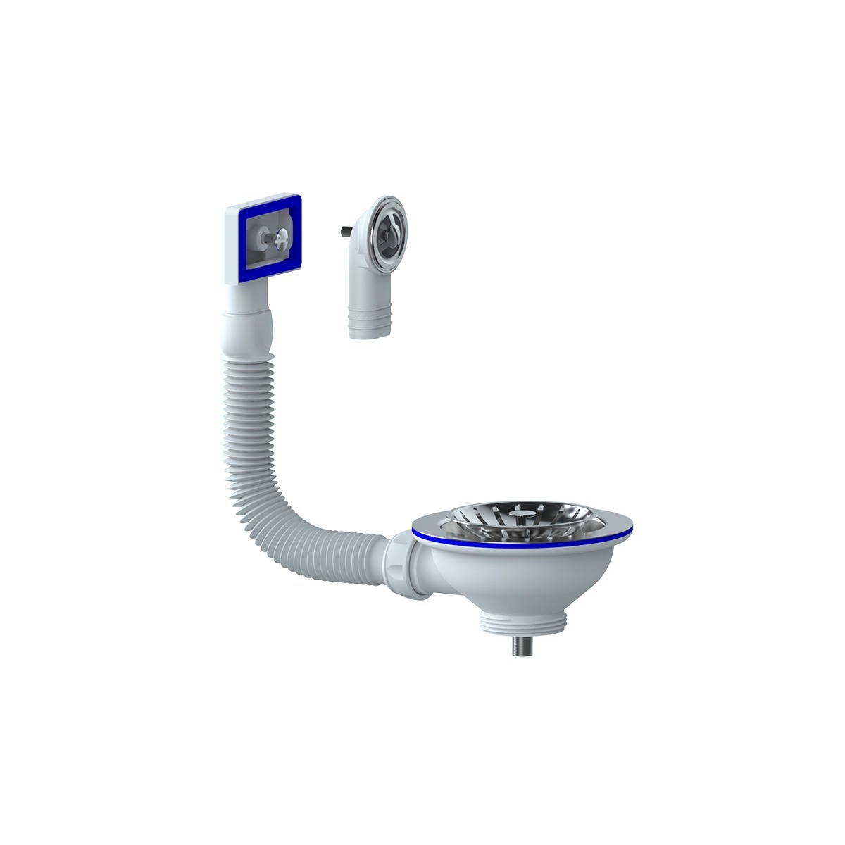 Изображение товара Выпуск для мойки Unicorn D40 мм 1 1/2" с переливом Изображение товара Выпуск для мойки Unicorn D40 мм 1 1/2" с переливом