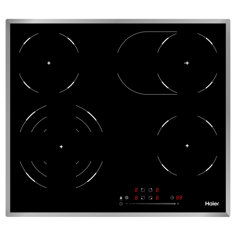 Изображение товара Электрическая варочная панель Haier HHY-C64TOFB 59 см 4 конфорки цвет черный