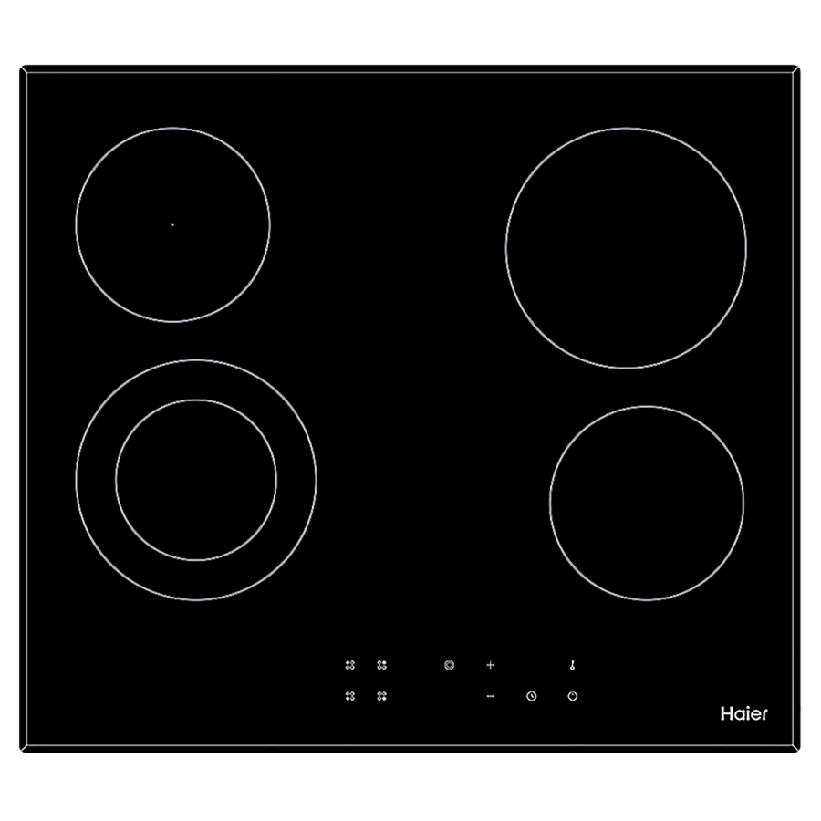 Изображение товара Электрическая варочная панель Haier HHX-C64DVB 59 см 4 конфорки цвет черный