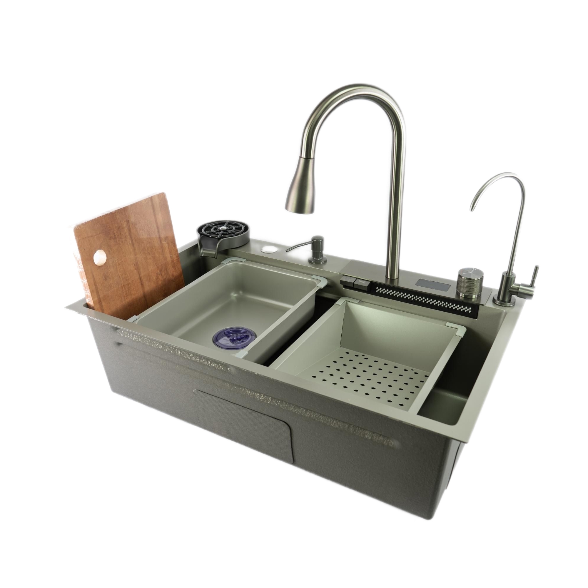 Изображение товара Мойка для кухни врезная Fmark FSC002T 46x75 см нержавеющая сталь Изображение товара Мойка для кухни врезная Fmark FSC002T 46x75 см нержавеющая сталь