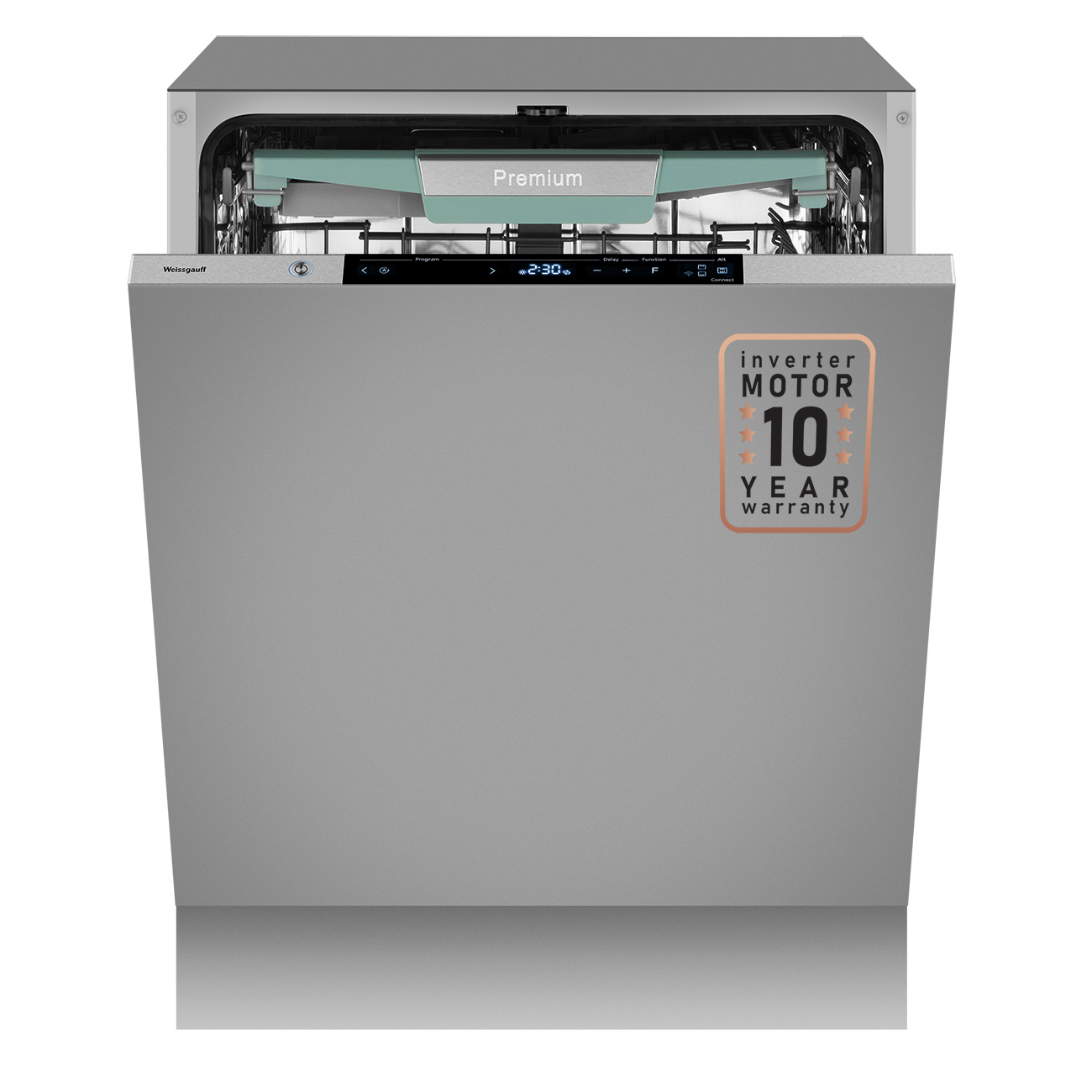 Изображение товара Встраиваемая посудомоечная машина Weissgauff BDW 6150 Touch DC Inverter Wi-Fi 8 программ