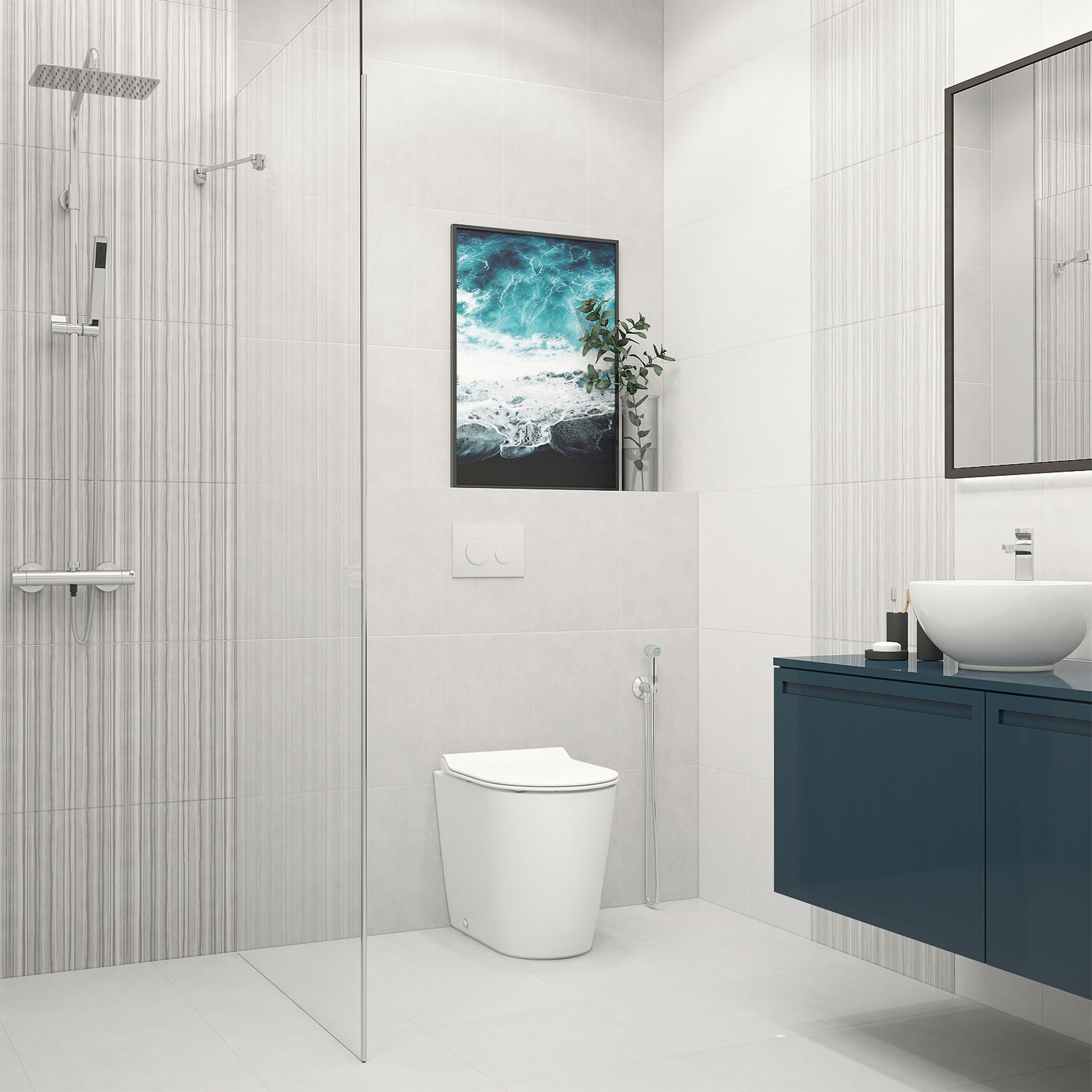 Изображение товара Глазурованный керамогранит Керамин Ассам 40x40 см 2,08 м² матовый серый