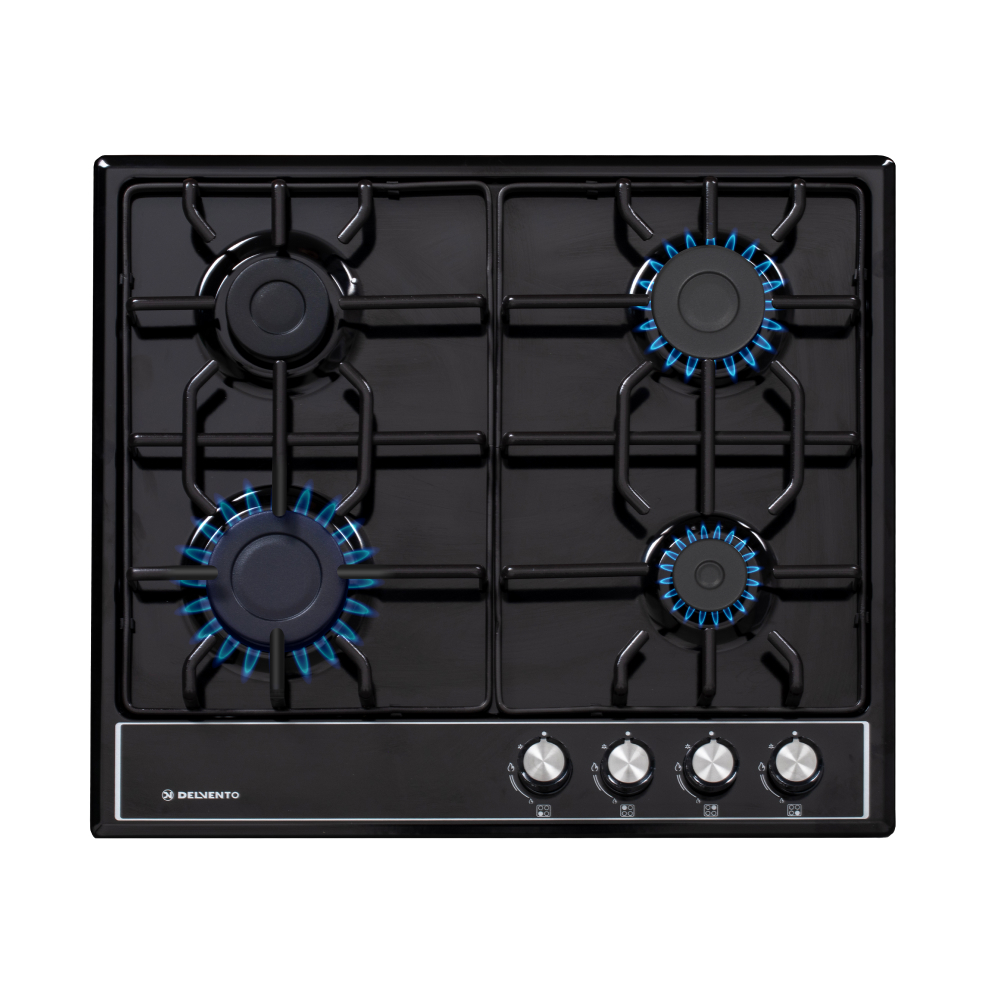 Изображение товара Газовая варочная панель Delvento V60V40B088 4 конфорки встраиваемая черная