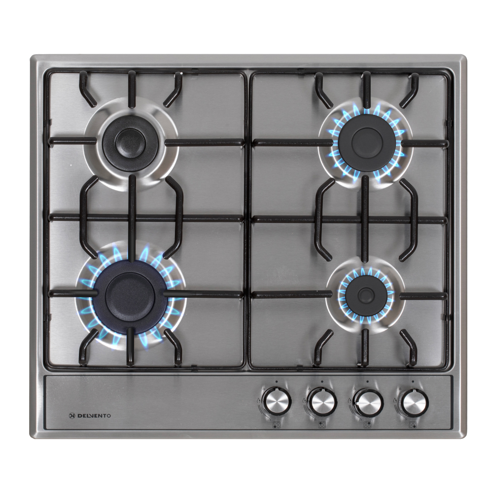 Изображение товара Газовая варочная панель Delvento V60V40M088 4 конфорки нержавеющая сталь