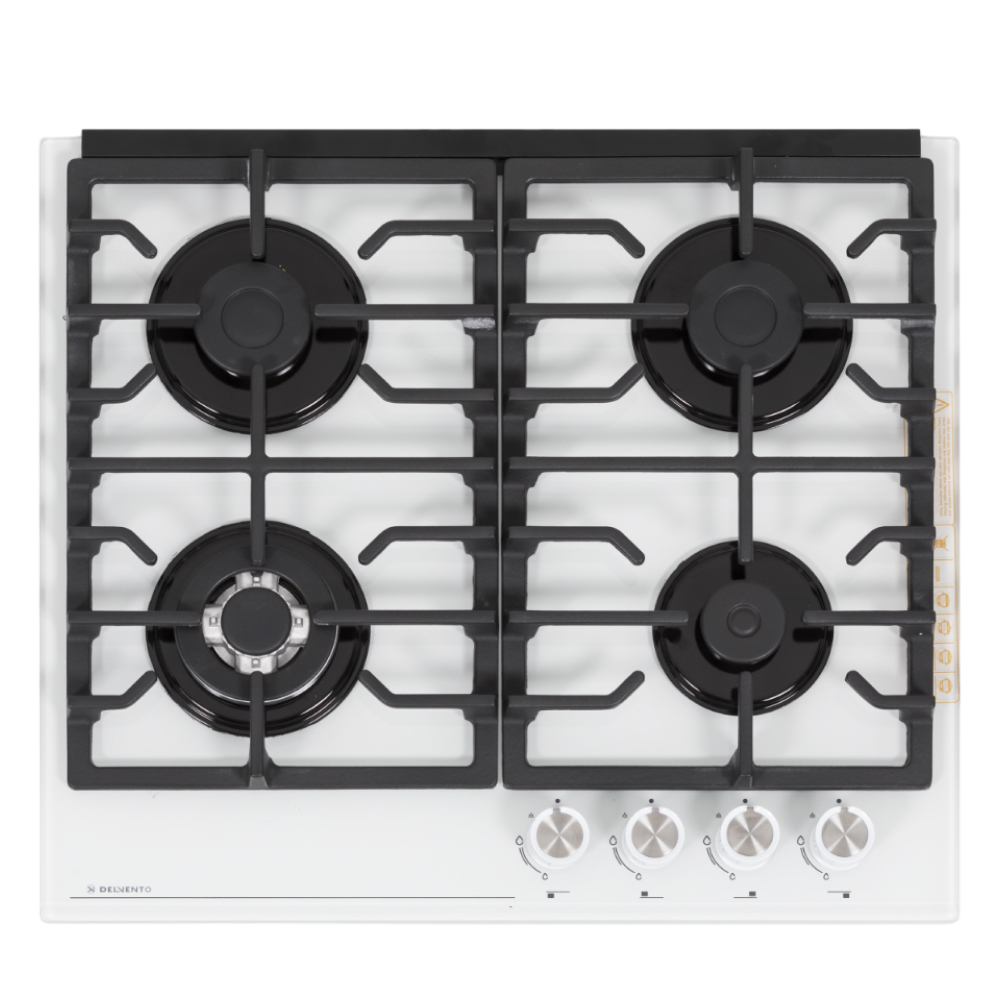 Изображение товара Газовая варочная панель Delvento V60H41C017 60 см 4 конфорки цвет белый