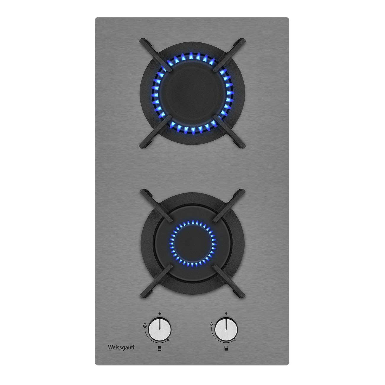 Изображение товара Газовая варочная панель Weissgauff HGG 320 XRV 2 конфорки нержавеющая сталь