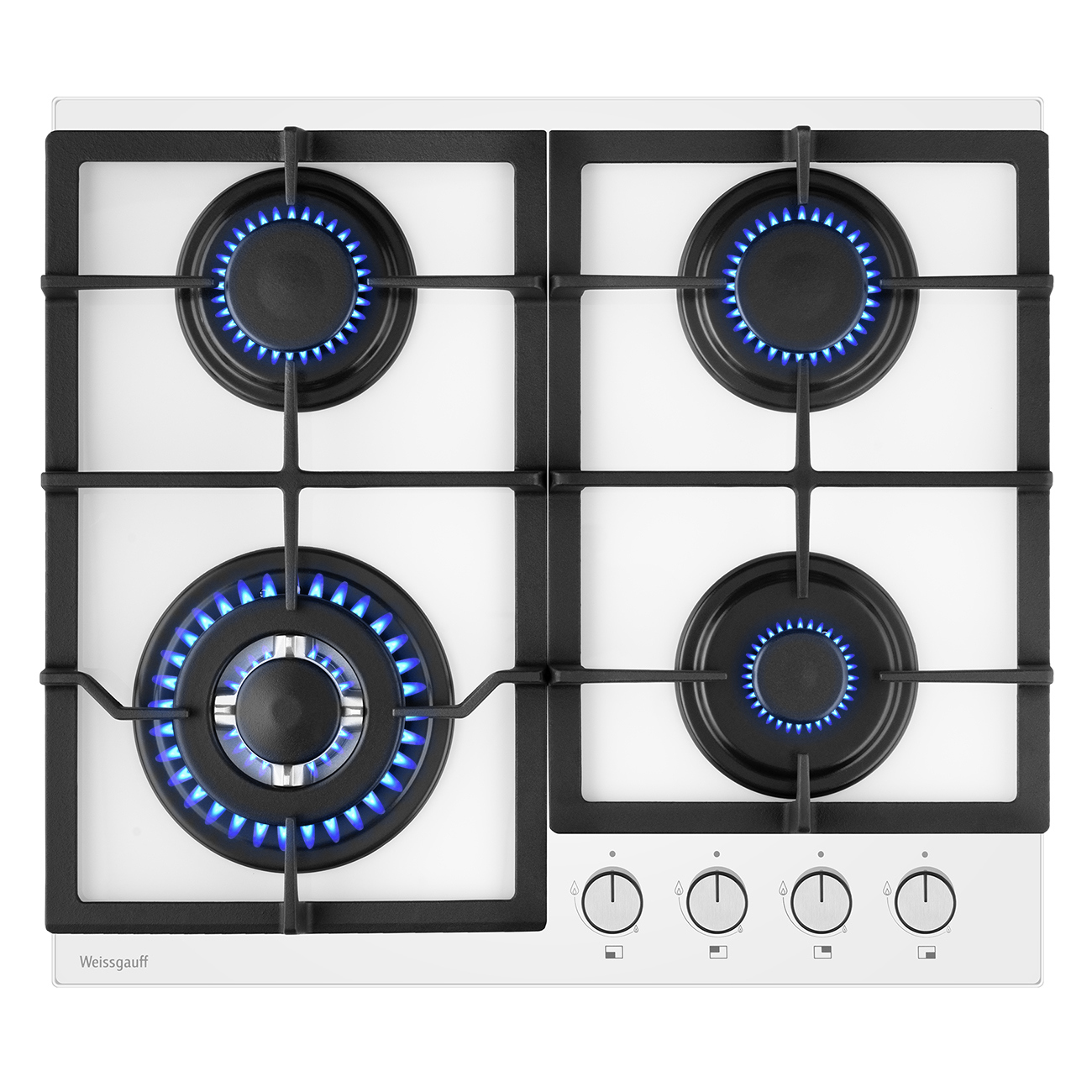 Изображение товара Газовая варочная панель Weissgauff HGG 641 WGV 60 см 4 конфорки белая