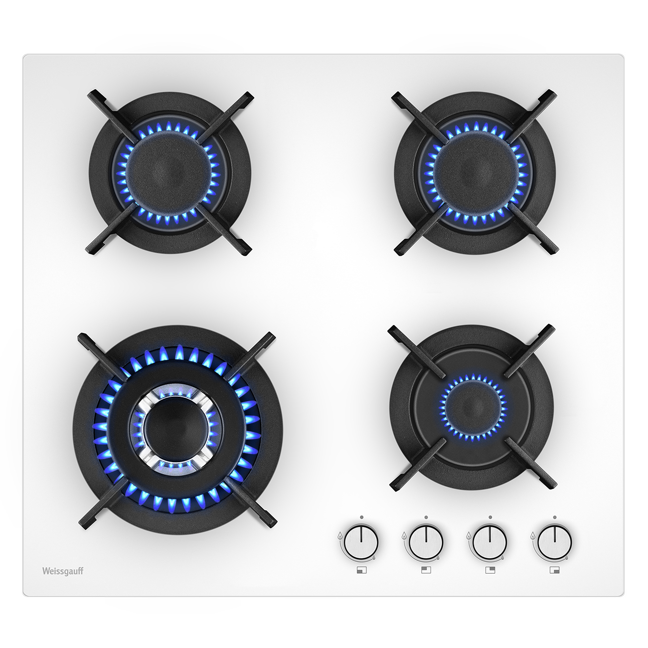 Изображение товара Газовая варочная панель Weissgauff HGG 640 WGV 60 см белая