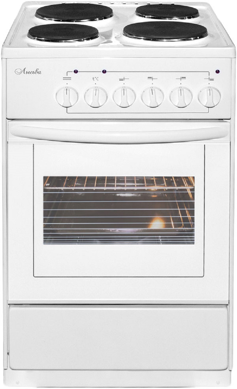 Изображение товара Электрическая плита с духовкой Лысьва ЭП 401 СТ 50x84x60 см белая