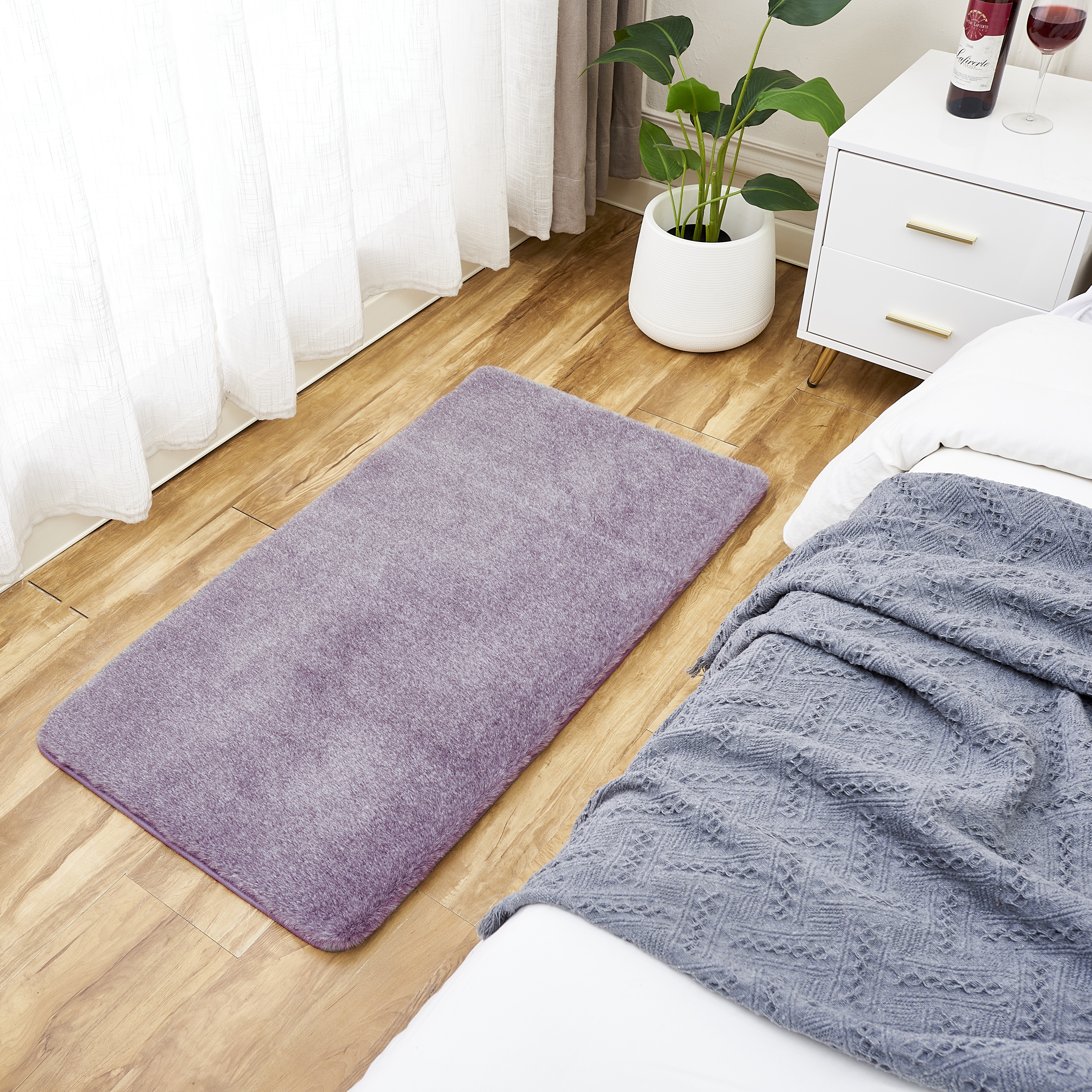 Изображение товара Ковер Bingo Mix 60x110 см полиэстер винный абстрактный дизайн