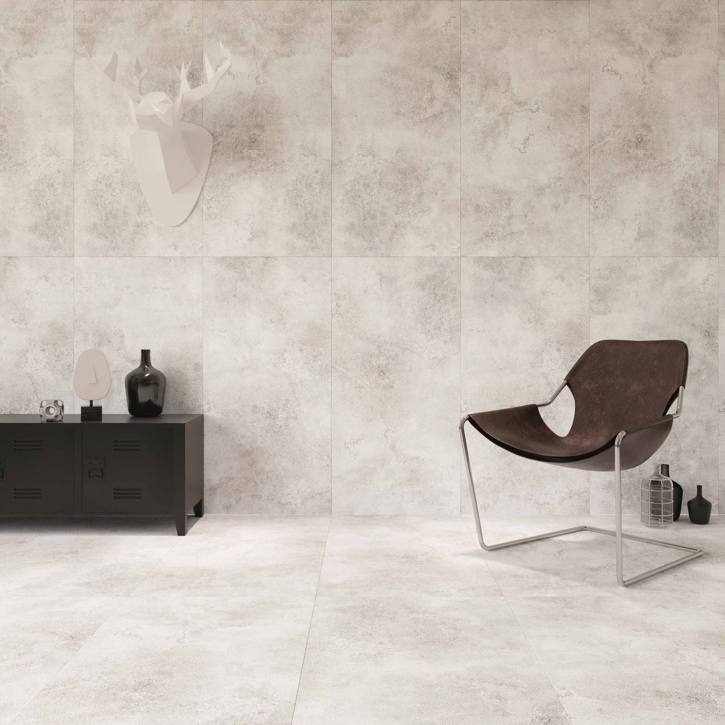 Изображение товара Керамогранит Decovita Agrega White Satin Mat 60x120 см для интерьера и экстерьера