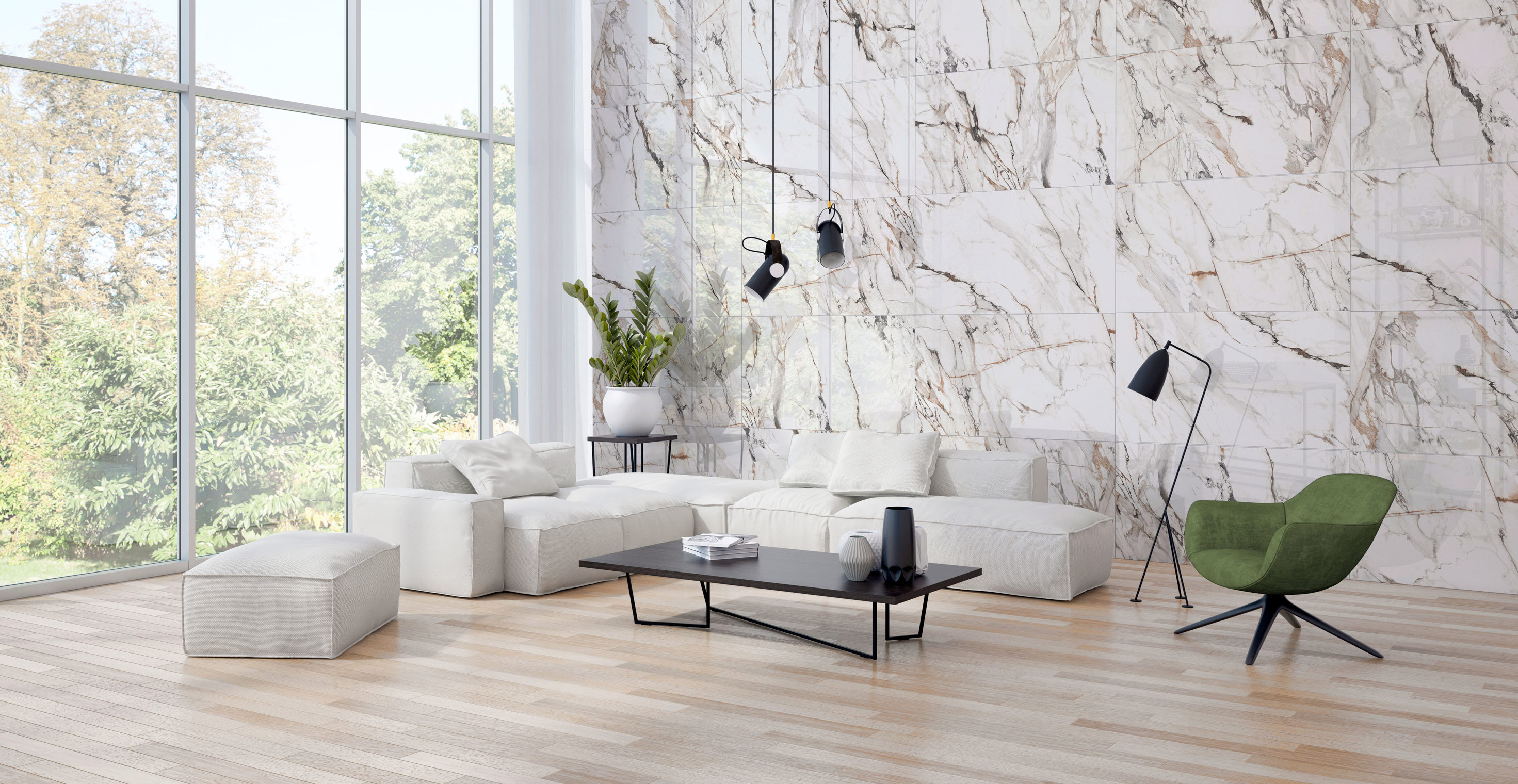 Изображение товара Керамогранит Global Tile Calcutta Paonazzo_GT GT120603603PR 60x120см 1.44 м² цвет белый