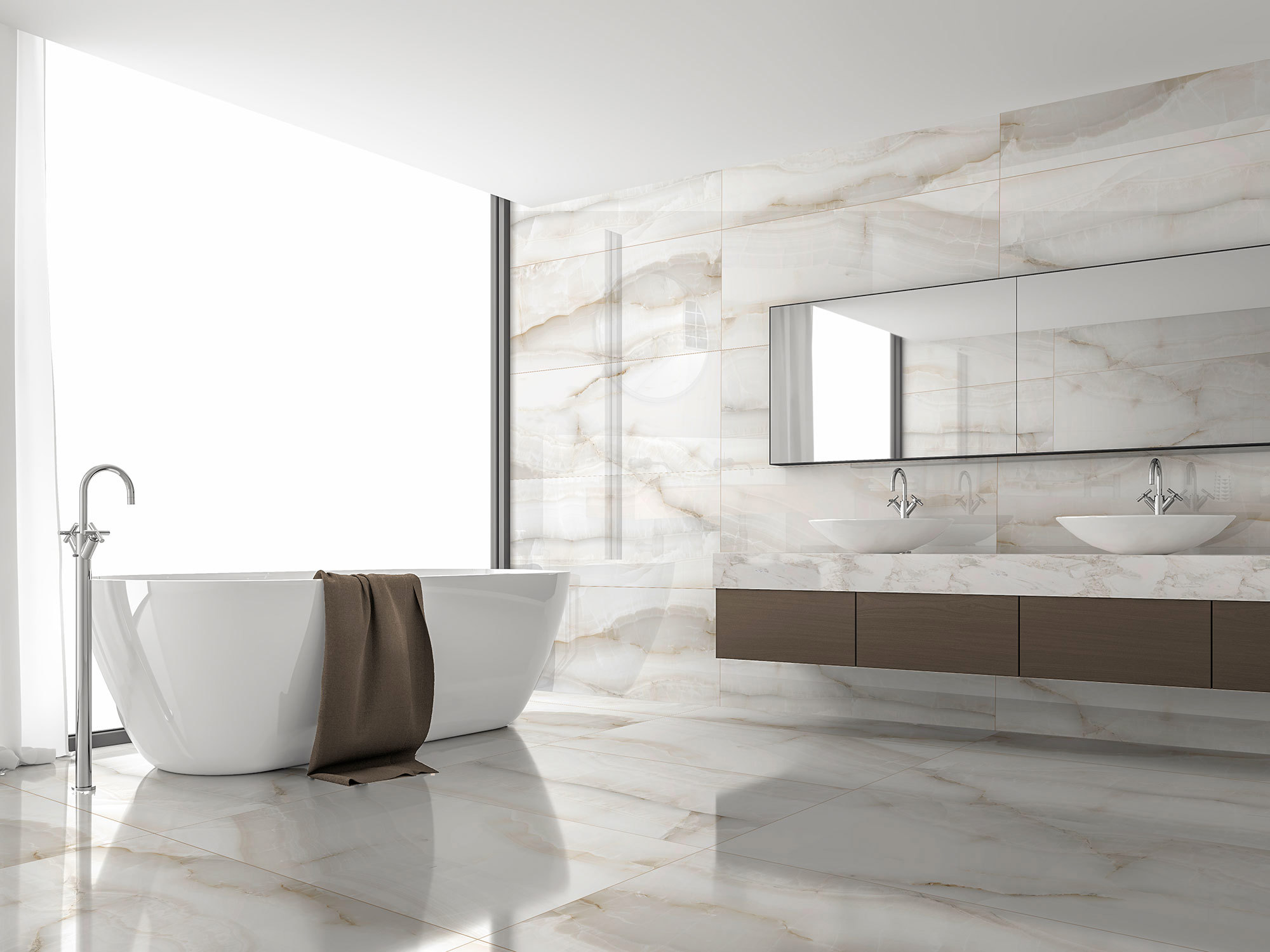 Изображение товара Керамогранит Global Tile Lonic_GT GT120603803PR 60x120см 1.44 м² цвет белый