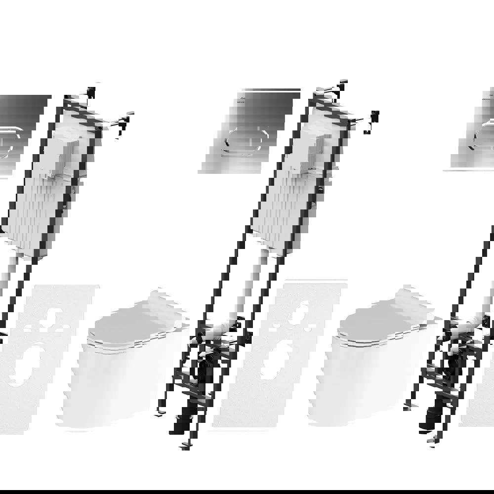 Изображение товара Комплект инсталляция и унитаз DAMIXA DX77.IS30251.1700 цвет чаши Разноцветный