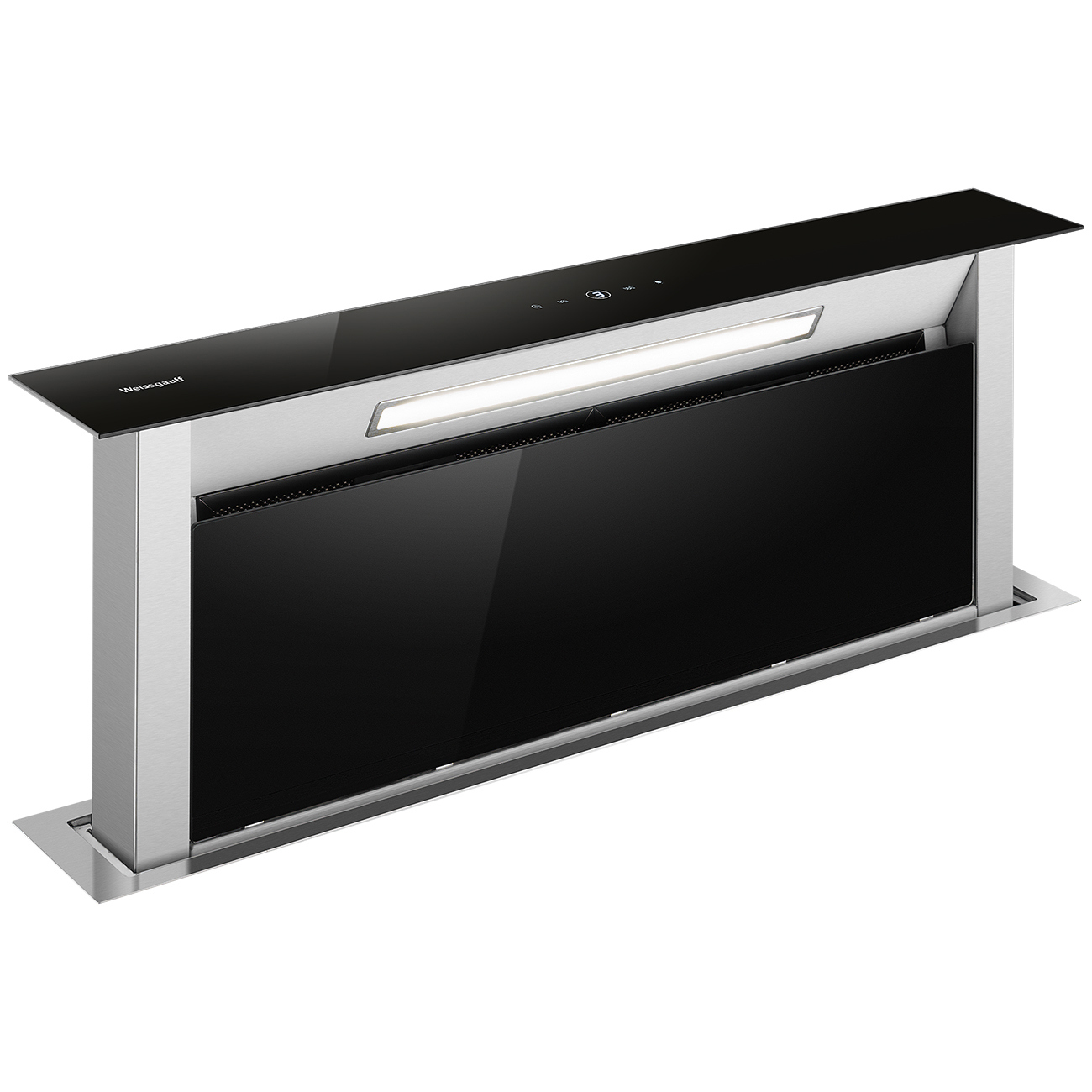 Изображение товара Встраиваемая вытяжка Weissgauff Down Draft 900 Touch черная 86.8 см