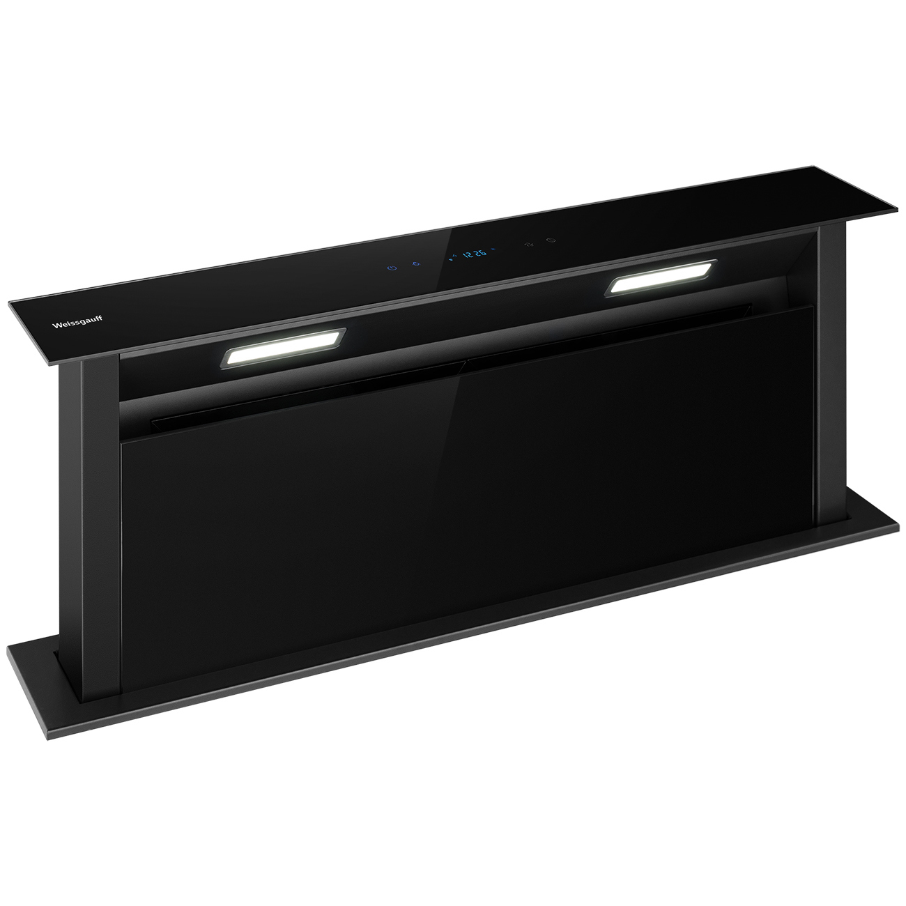 Изображение товара Встраиваемая вытяжка Weissgauff Down Draft 900 Touch 88 см черный