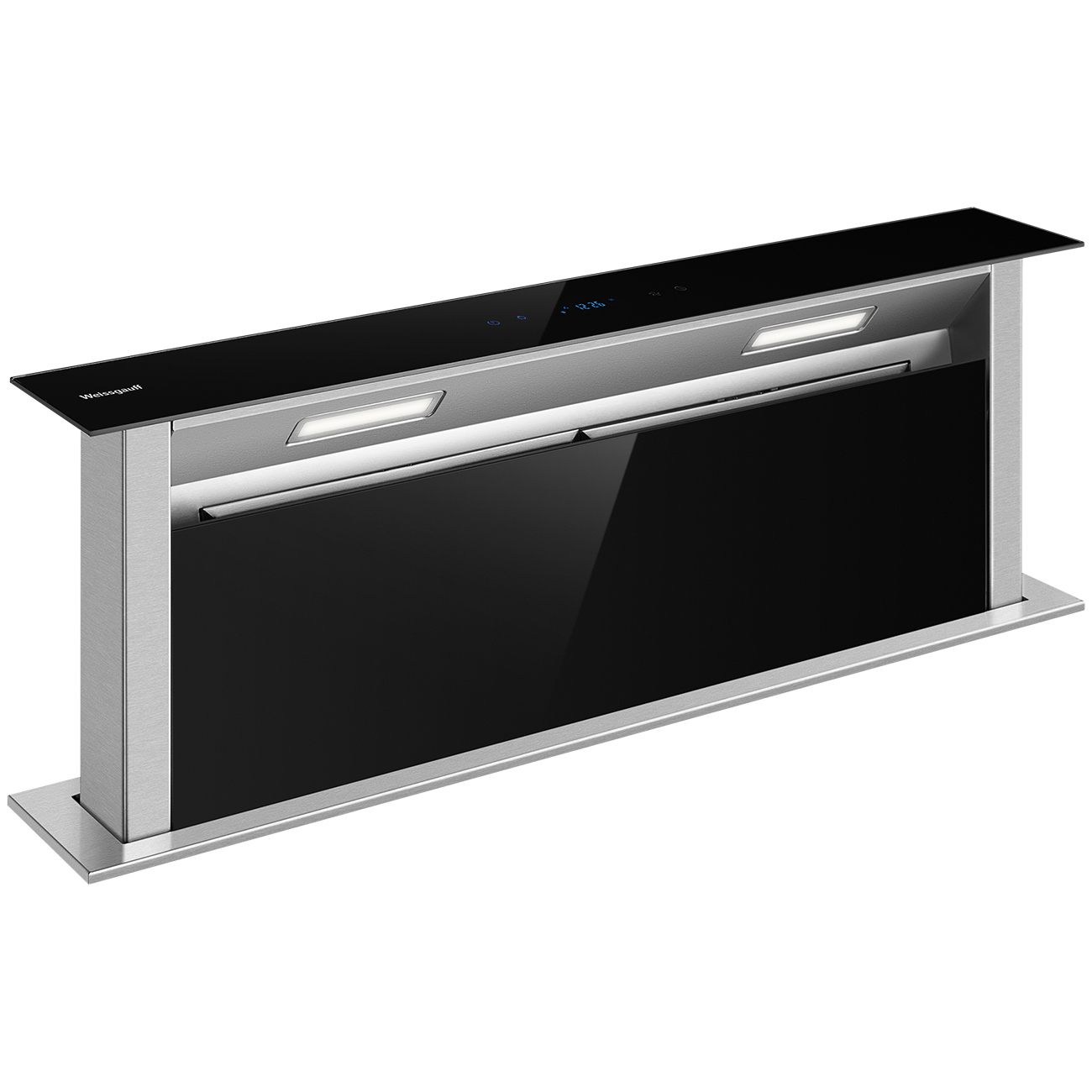 Изображение товара Встраиваемая вытяжка Weissgauff Down Draft 900 Touch 88 см темно-серый