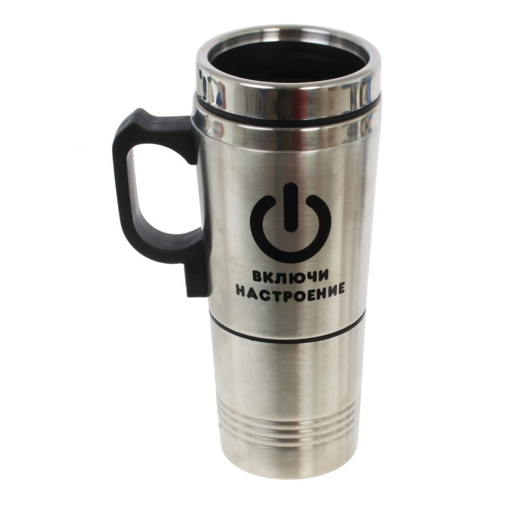 Изображение товара Термокружка 400 мл No name 768577 металлическая колба цвет серый/серебристый