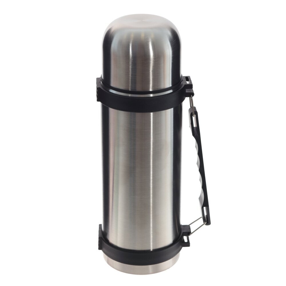 Изображение товара Термос 750 мл из нержавеющей стали с винтовой пробкой и ручкой