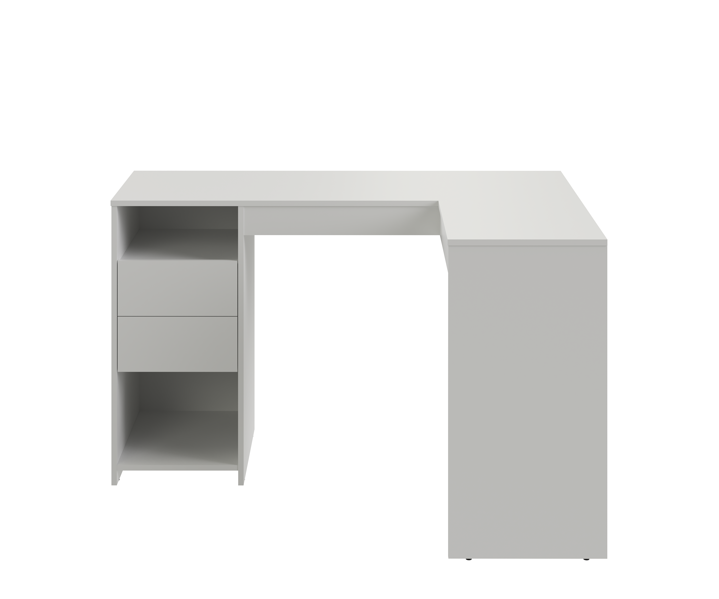 Изображение товара Стол угловой Lazurit Дубай 128x78x93 см из ЛДСП белый для детской и офиса