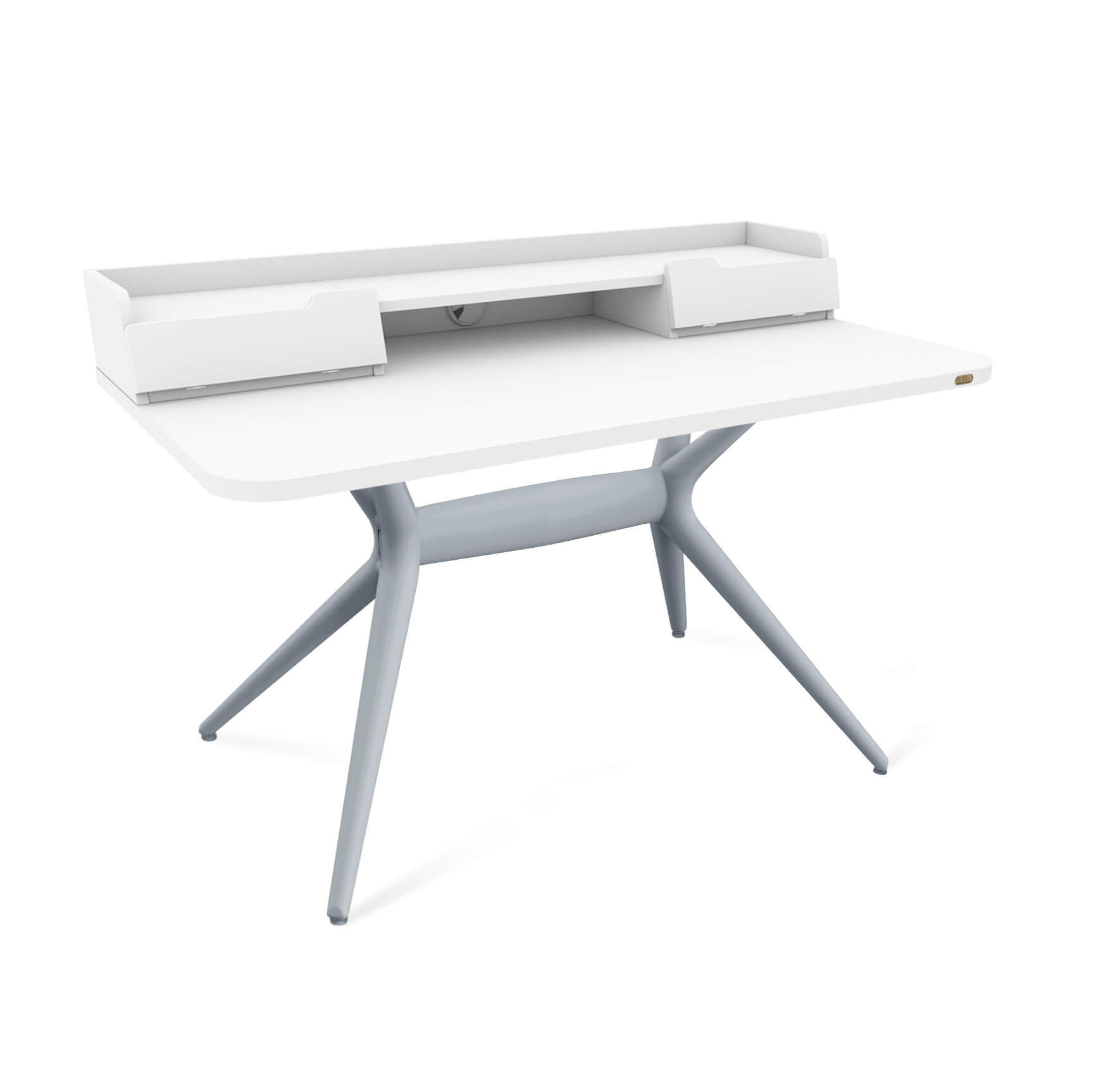 Изображение товара Стол Sheffilton 9866014502 из ЛДСП с ящиками и кабель-менеджментом