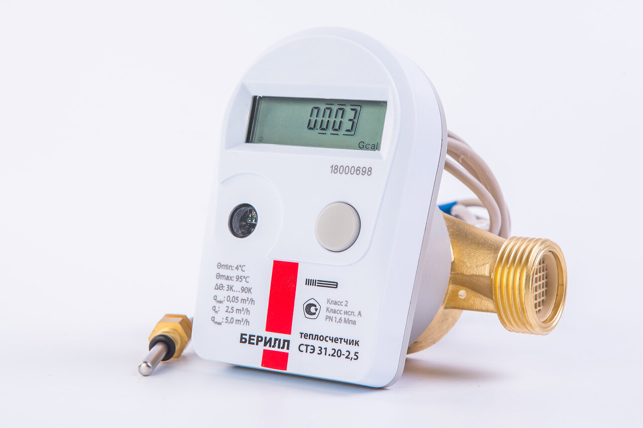 Изображение товара Теплосчетчик Ителма СТЭ 31 Беррил без интерфейса 3/4 дюйма, Россия