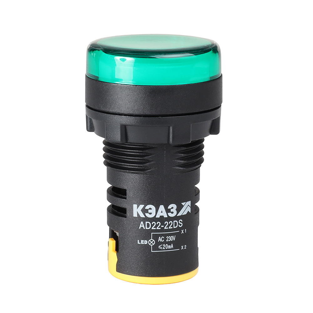 Изображение товара Лампа КЭАЗ AD22DS(LED) матрица D22 мм 24В AC/DC цвет зеленый 1 шт