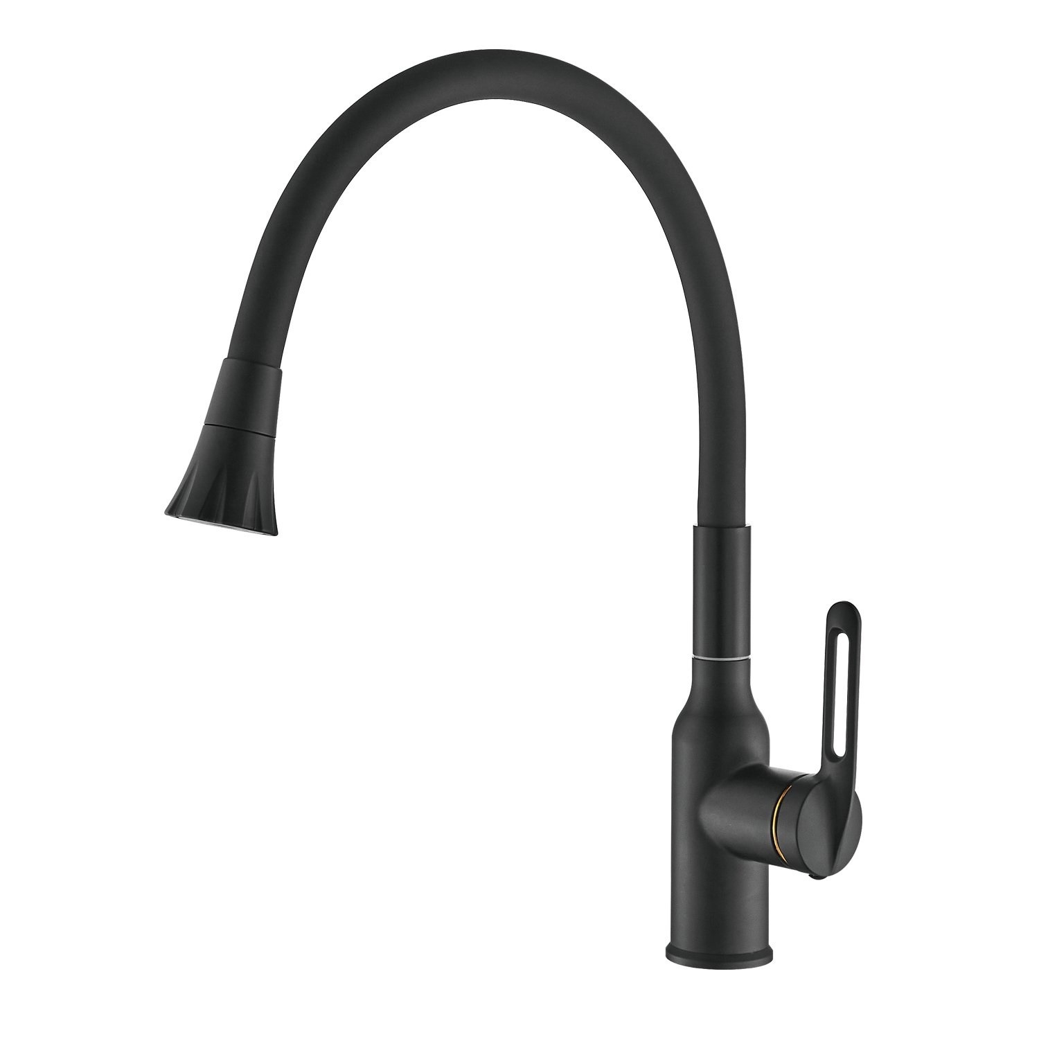 Изображение товара Смеситель для кухни Raffine F303H-3 гибкий излив 23.4 см цвет черный