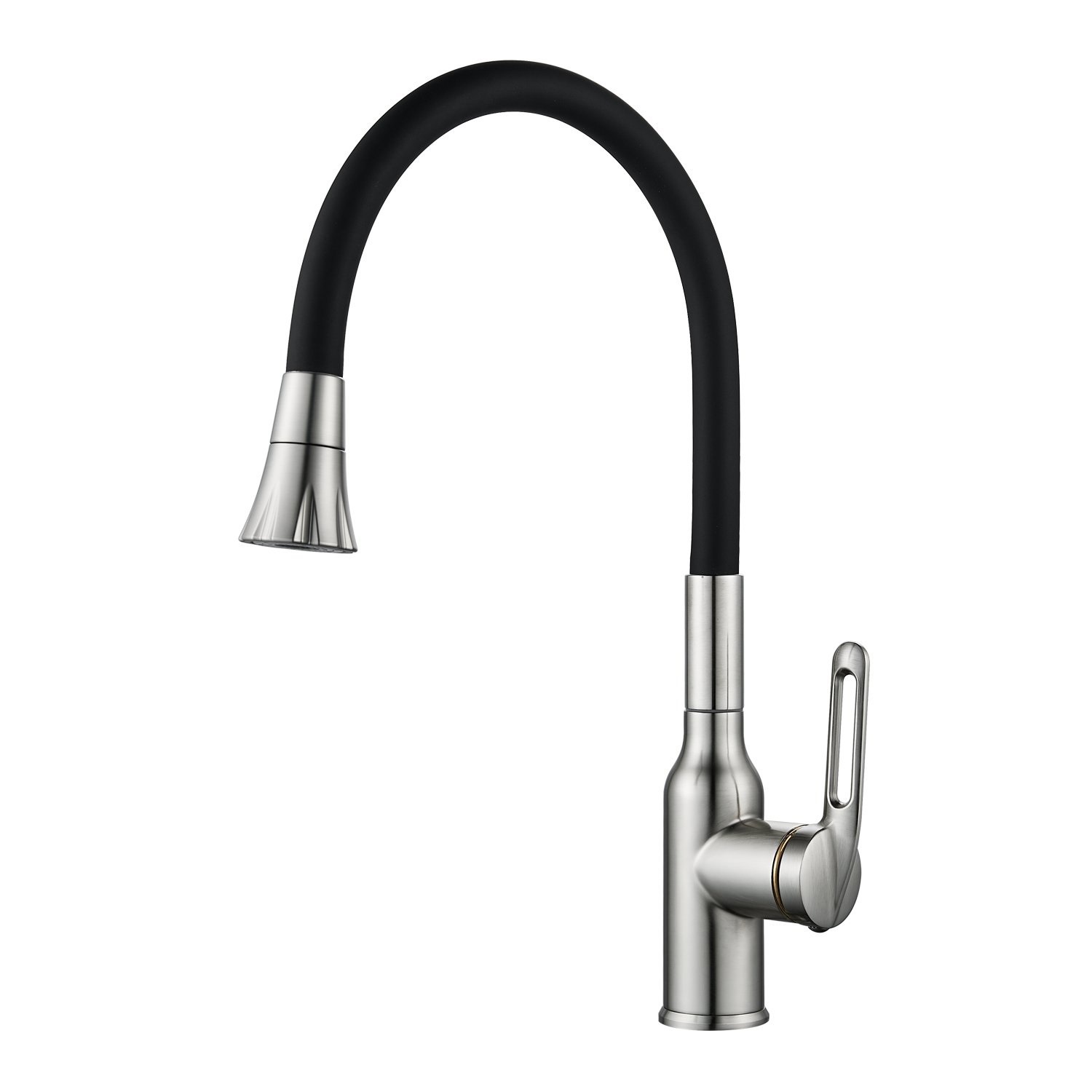 Изображение товара Смеситель для кухни Raffine F303L-3 гибкий излив 23.4 см сатин