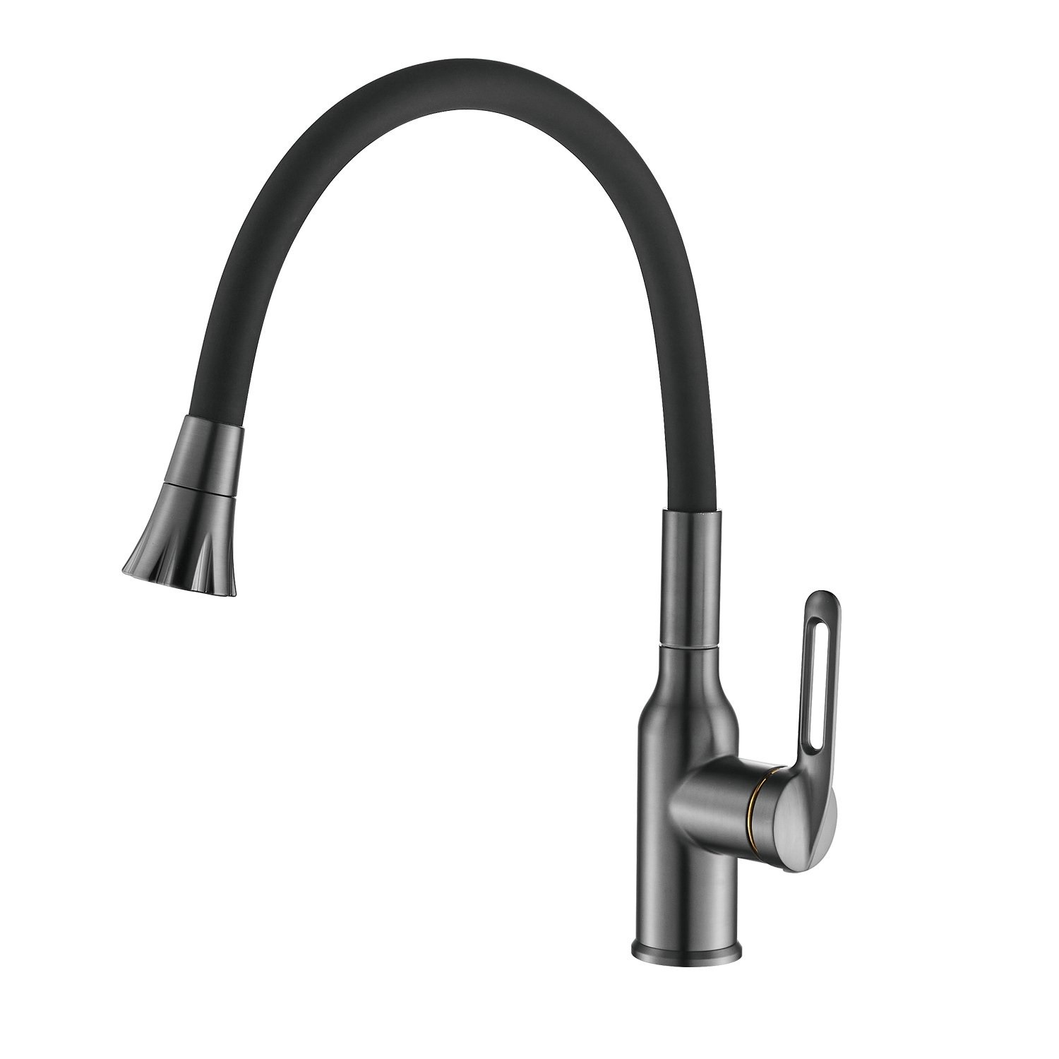 Изображение товара Смеситель для кухни Raffine F303T-3 гибкий излив 23.4 см матированный сталь