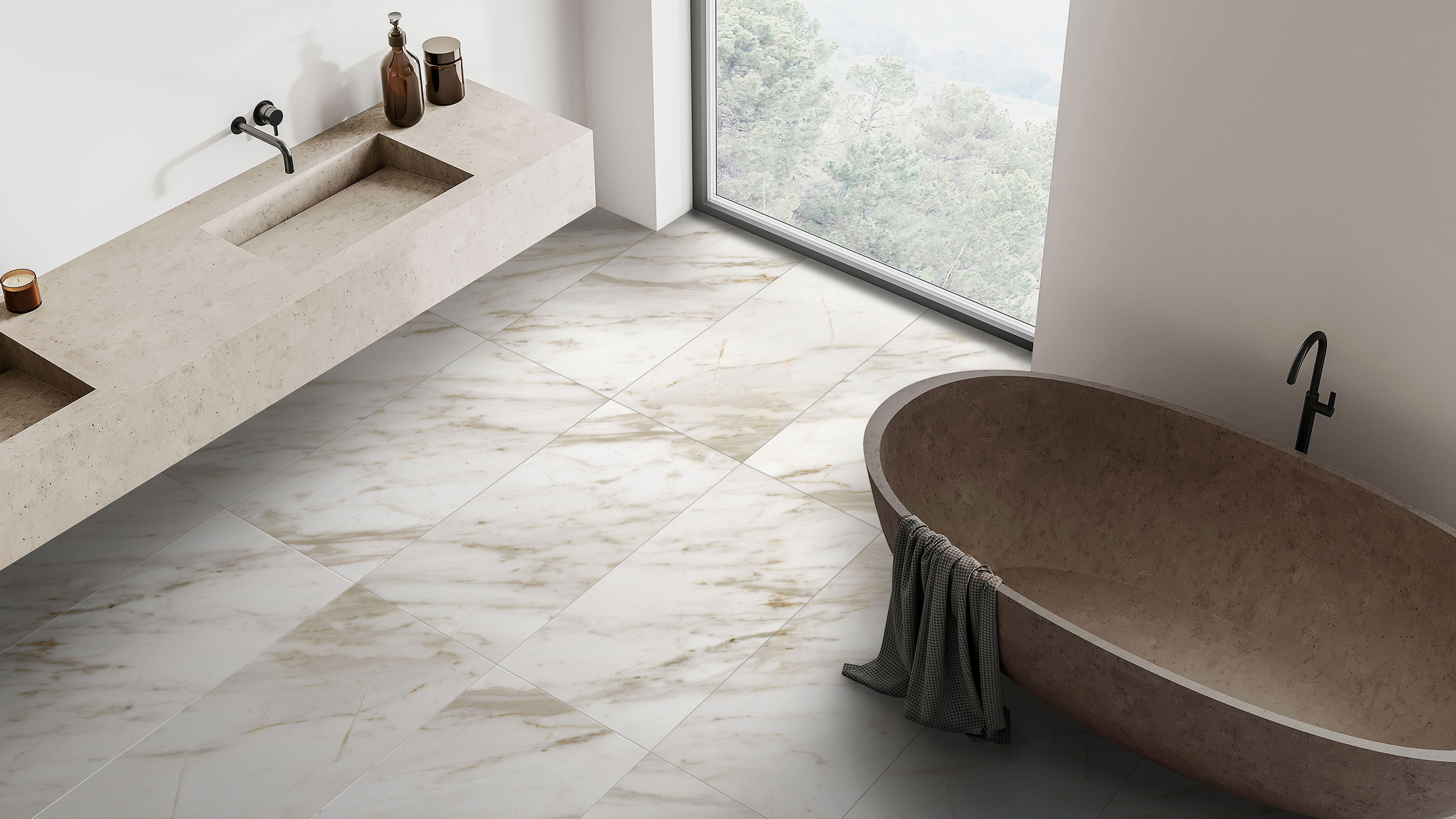 Изображение товара Керамогранит Kerlife Calacatta Gold 60x120 крупный формат для внутренней и наружной облицовки