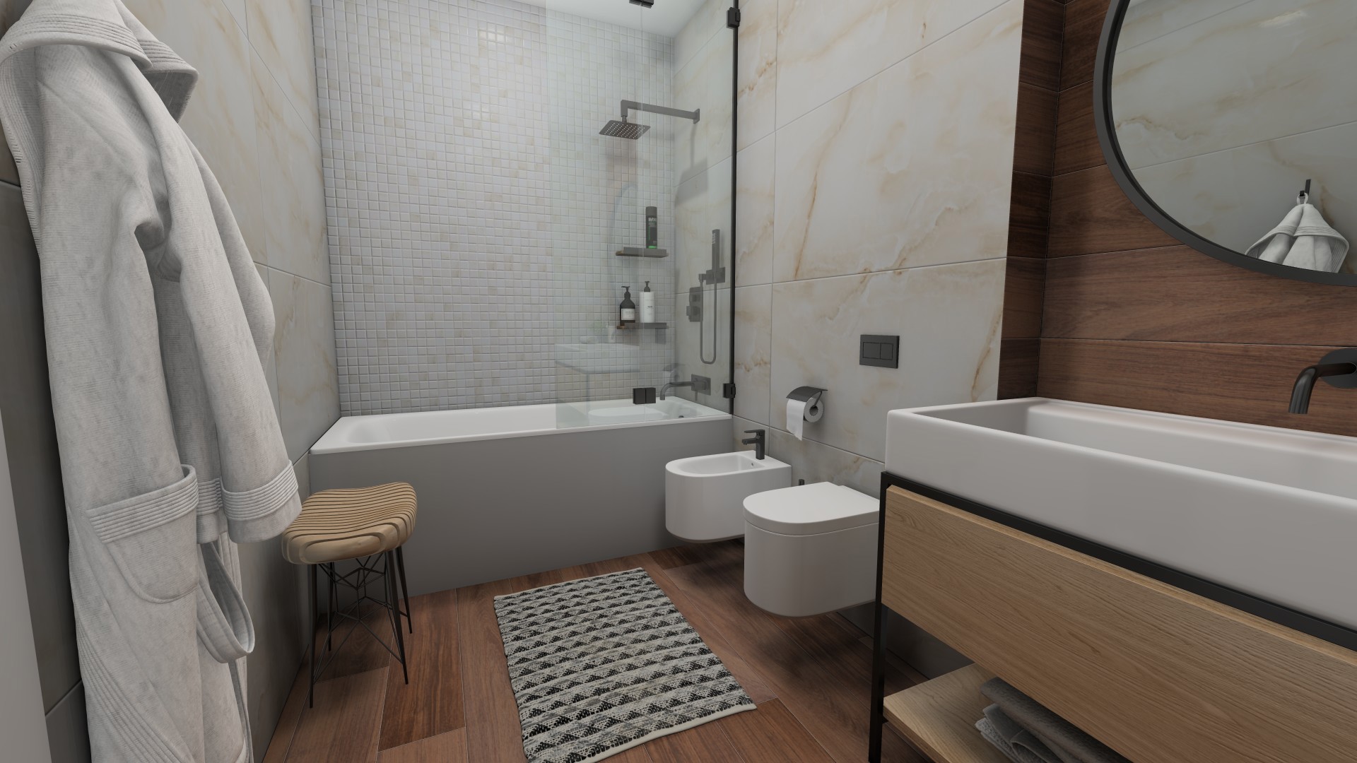 Изображение товара Керамогранит Absolut gres AB 1056G 60x120см 1.44 м² цвет розовый