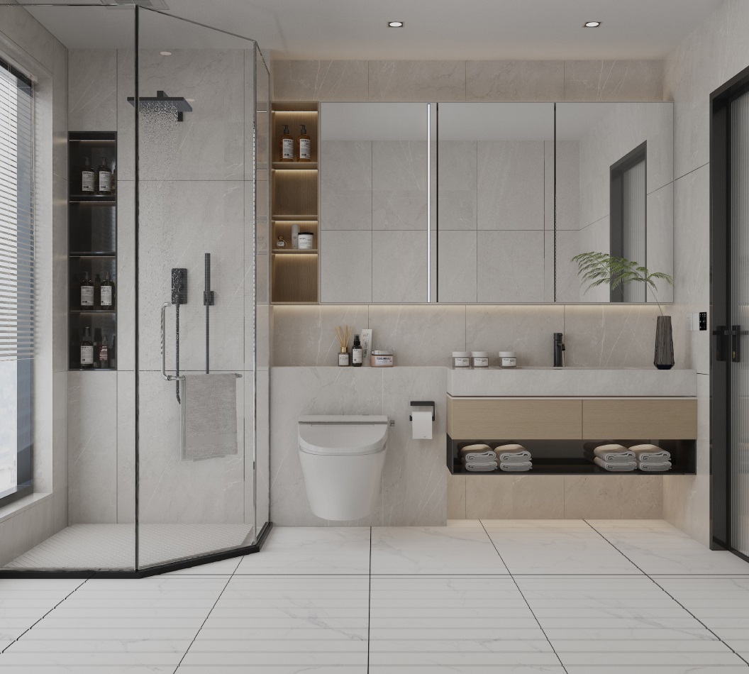 Изображение товара Керамогранит Basconi home Ariston White BHB-3001 1.44м2 60x120см цвет белый