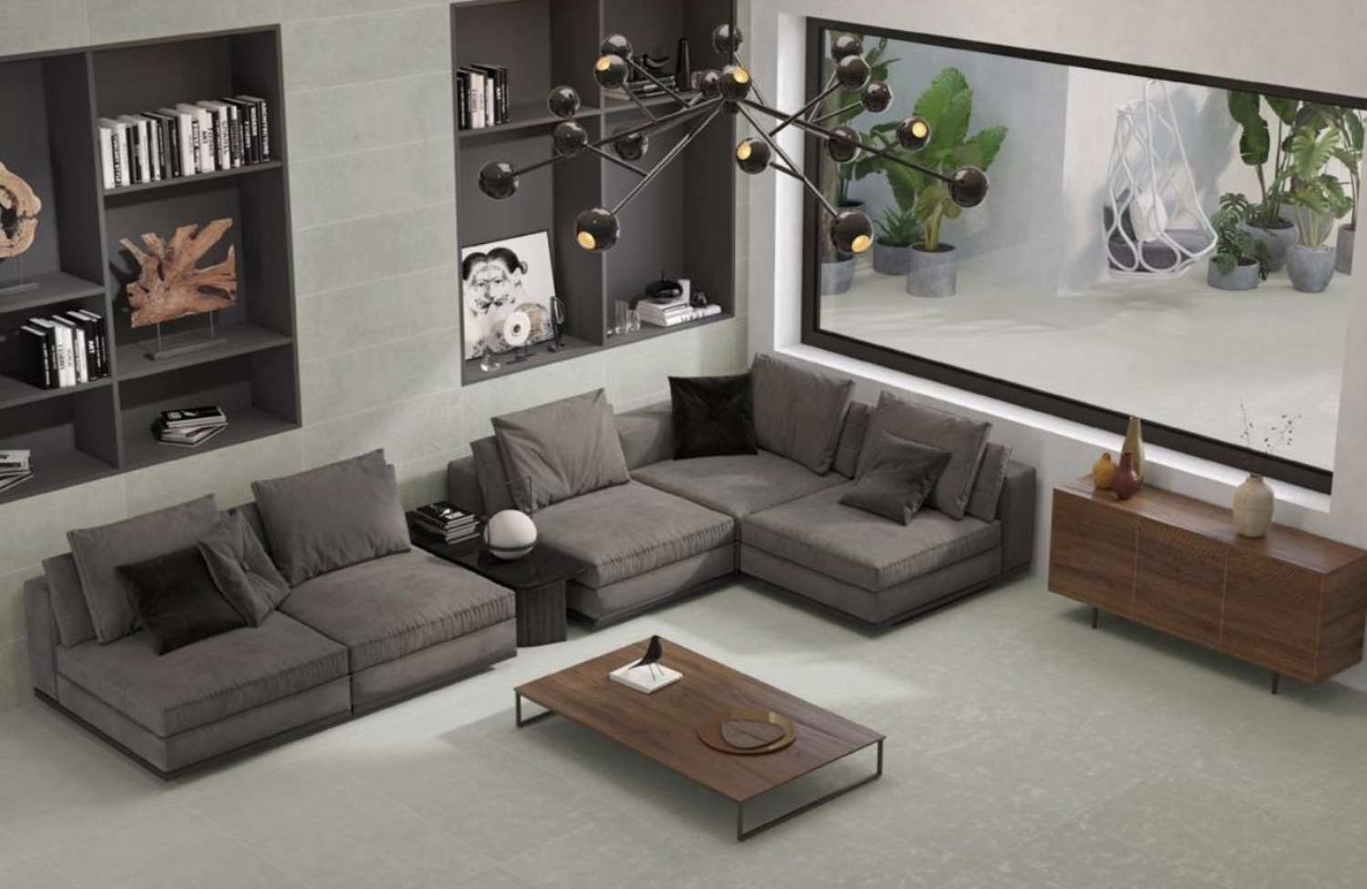 Изображение товара Керамогранит Azteca Cement Pav. Cement grey 60x120 60x120см цвет grey