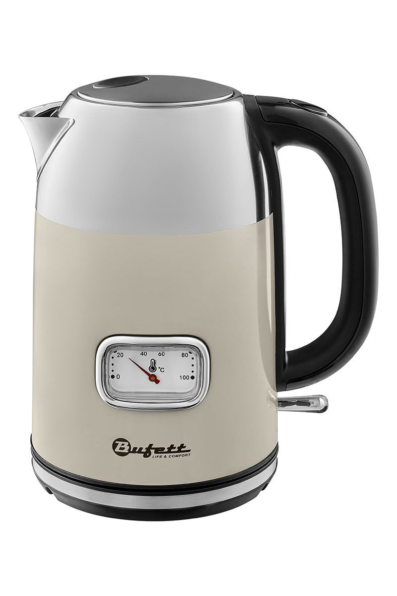 Изображение товара Электрический чайник Bufett 1.7 л нержавеющая сталь с датчиком температуры