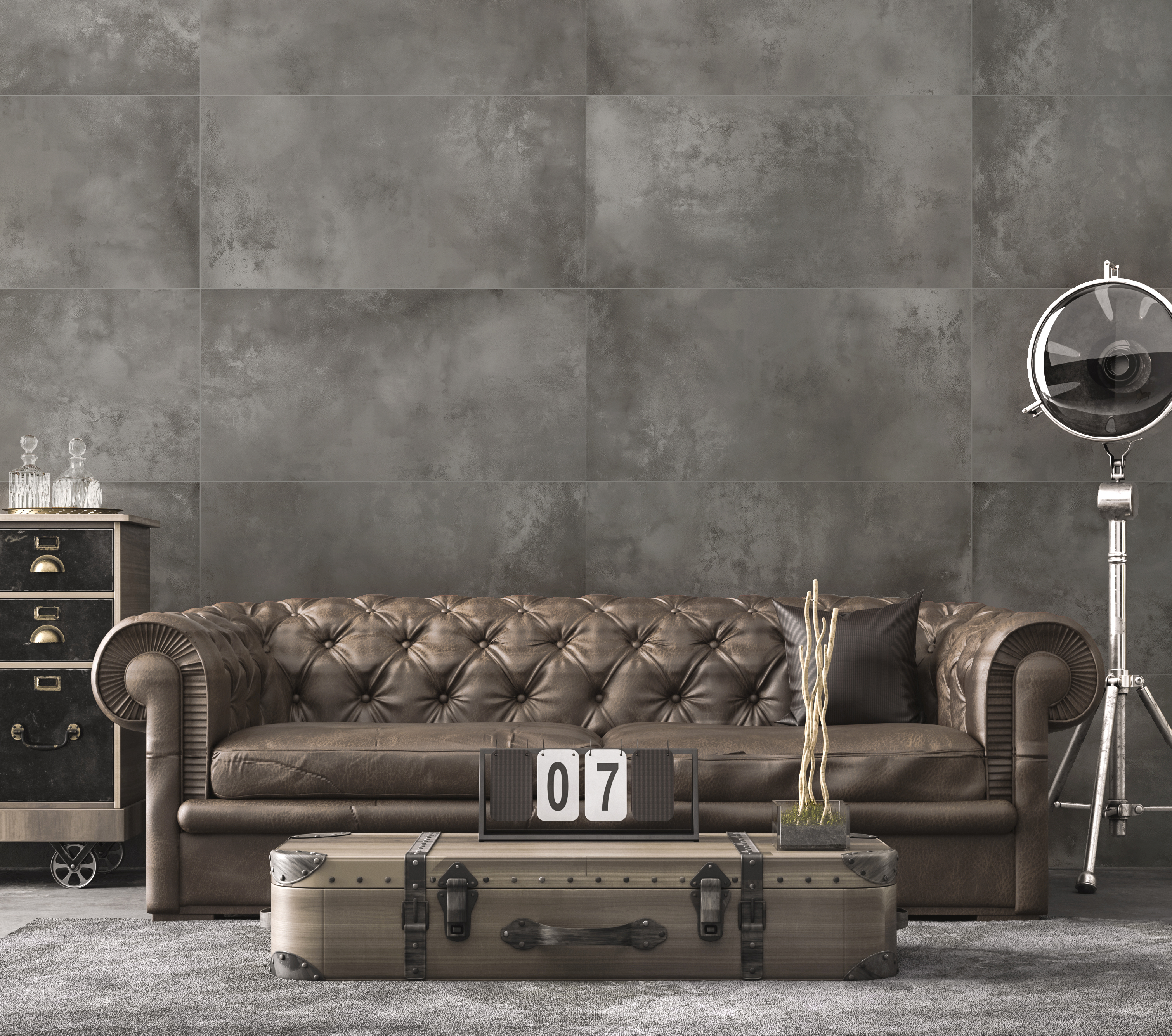 Изображение товара Керамогранит Global tile Vibe GT120603205MR_MSK 60x120 черный для внутренней отделки